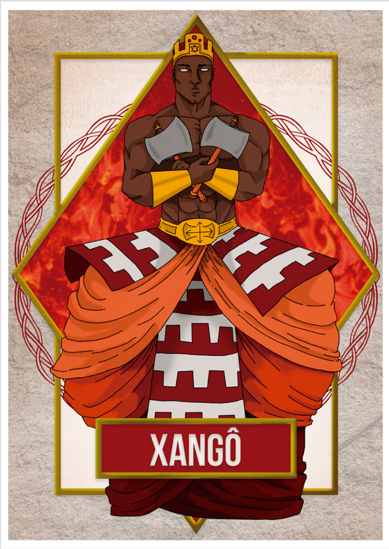Poster Xangô - ilustração