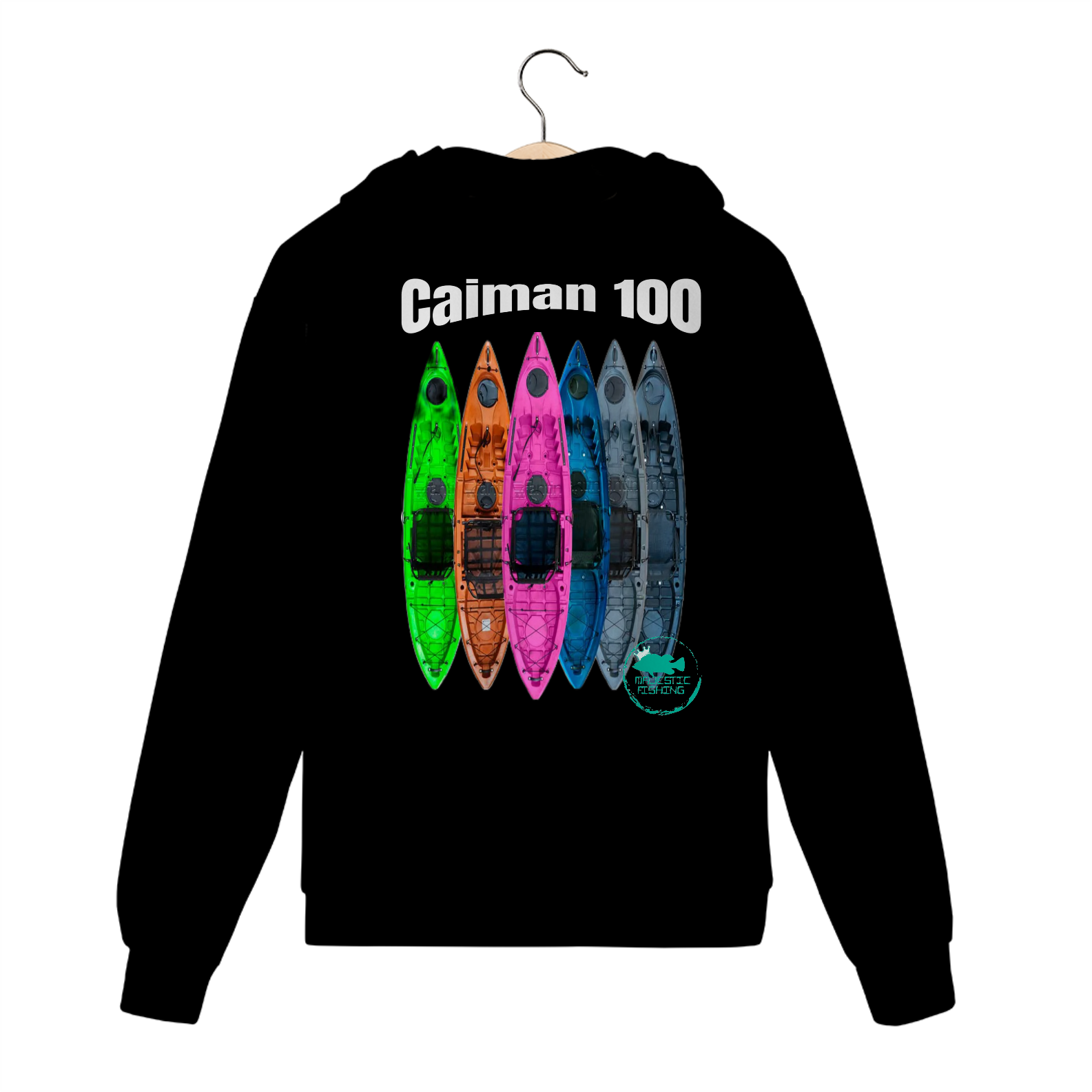 moletom estampa de caiaque caiman 100