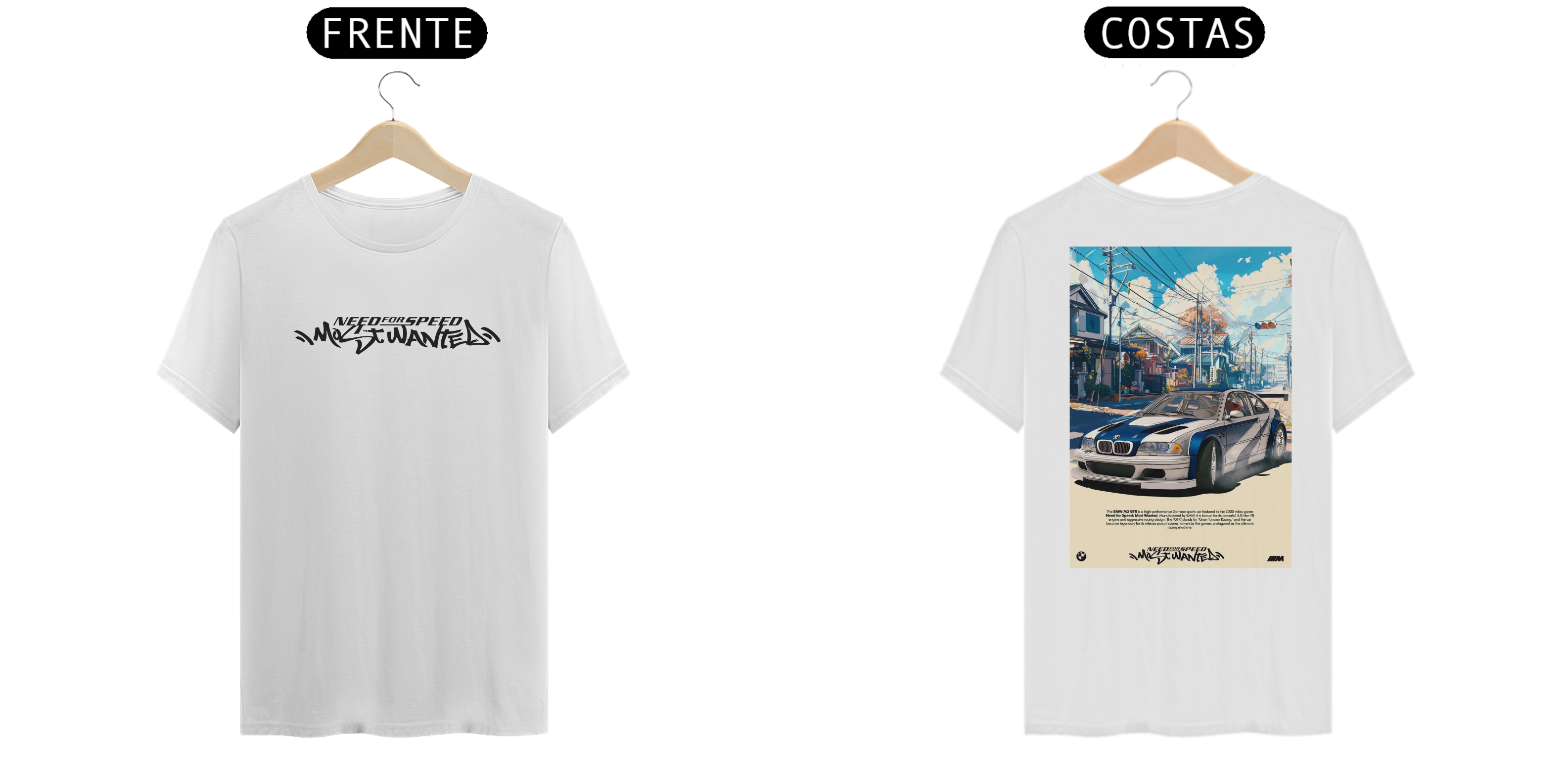 Camiseta BMW M3 GTr NFS MW