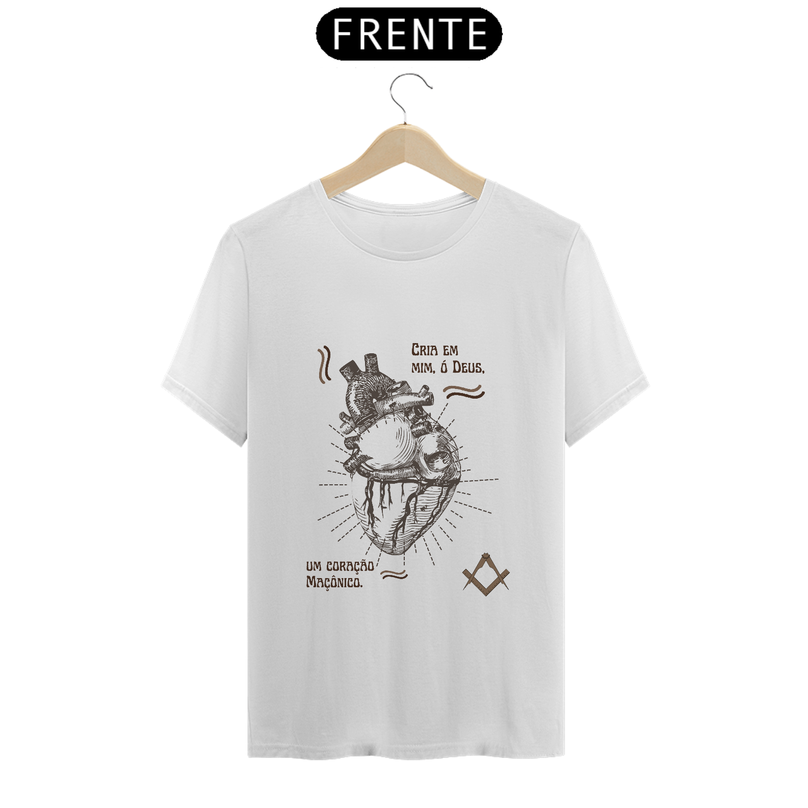 Camiseta Coração Maçônico