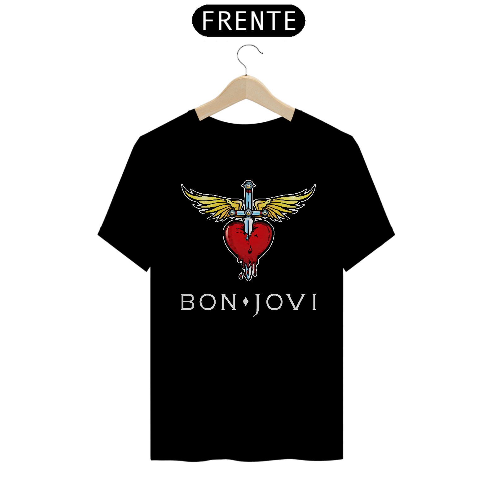 Nome do produto: T-shirt inspiration Bon Jovi unissex