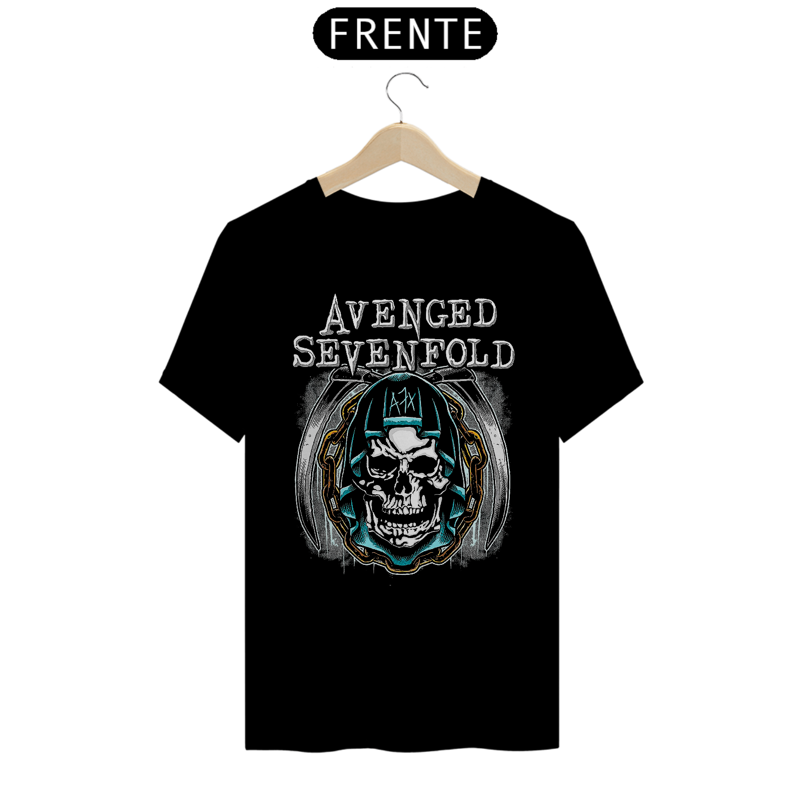 Nome do produto: T-shirt inspiration Avenged Sevenfold A7X unissex