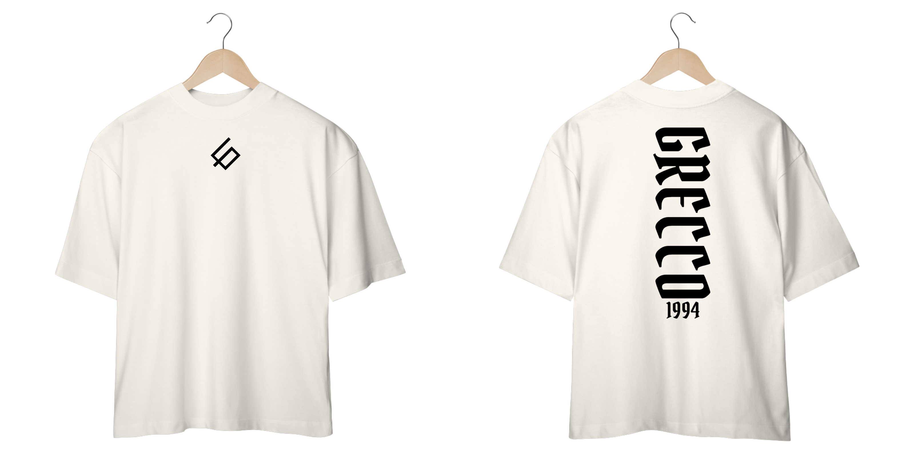 CAMISA OVERSIZED GRECCO LUXO OFF WHITE