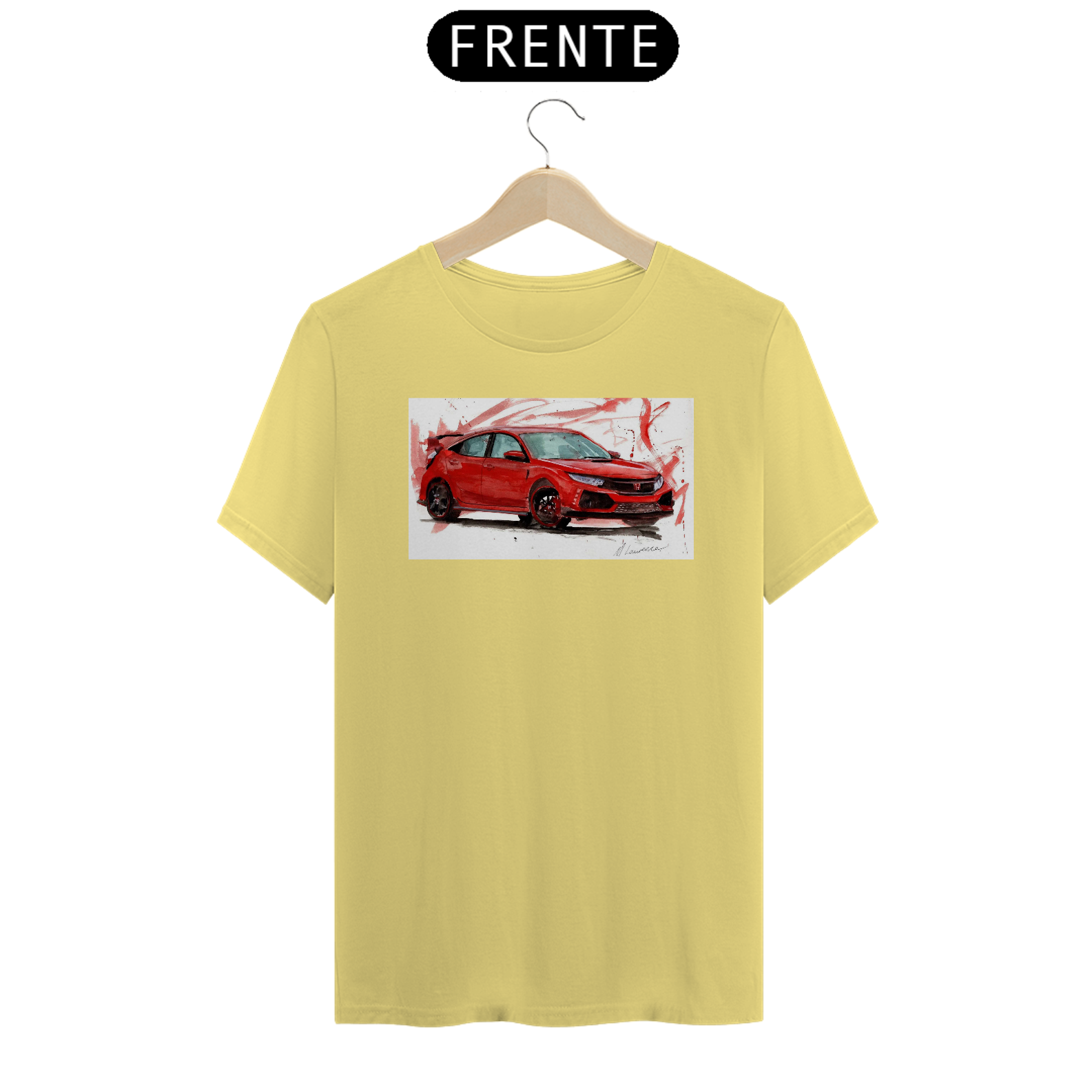Camiseta Civic vermelho