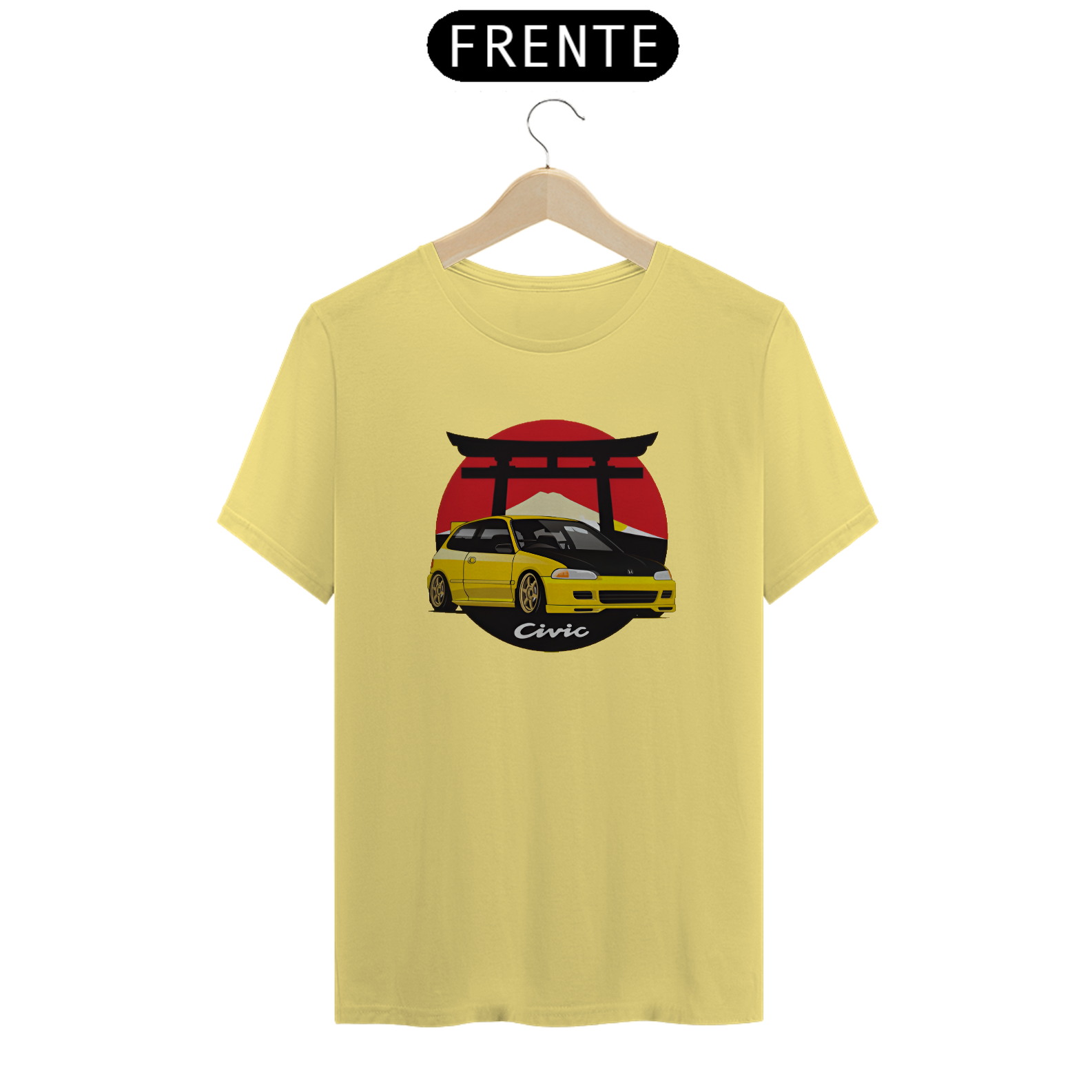 Camiseta Civic amarelo