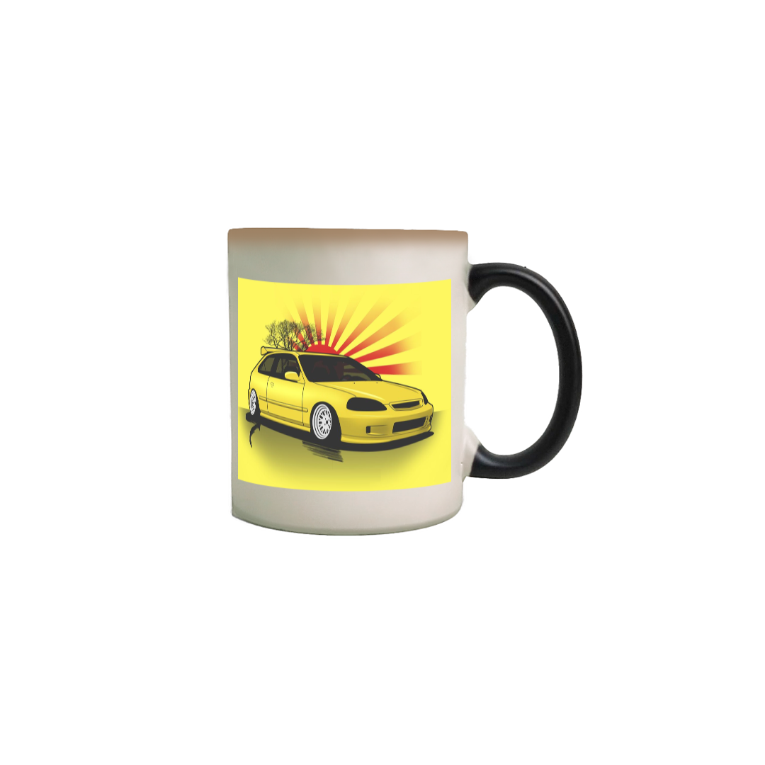 Caneca mágico Civic amarelo