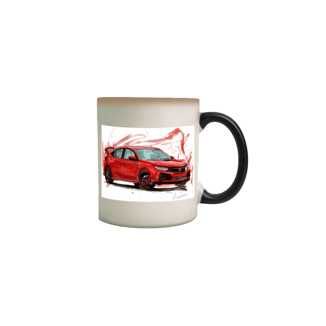 Caneca mágica Civic vermelho