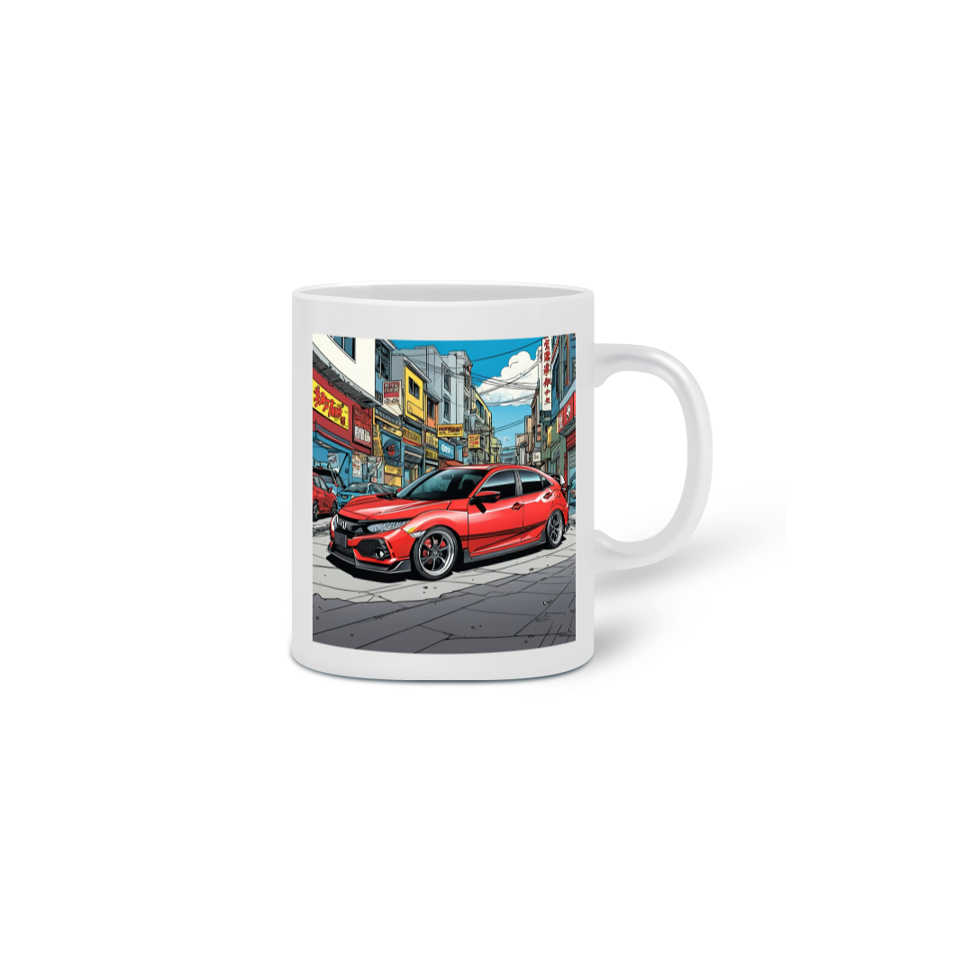 Caneca Civic vermelho