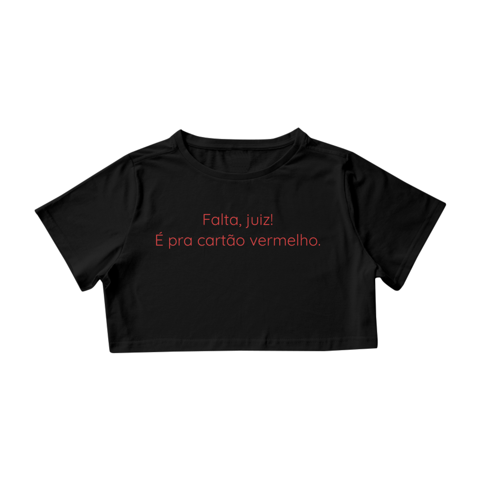 Cropped - cartão vermelho