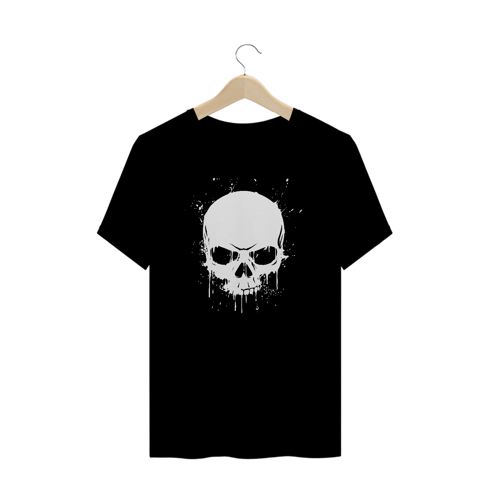 Camiseta Plus Size Caveira - Modelo 2