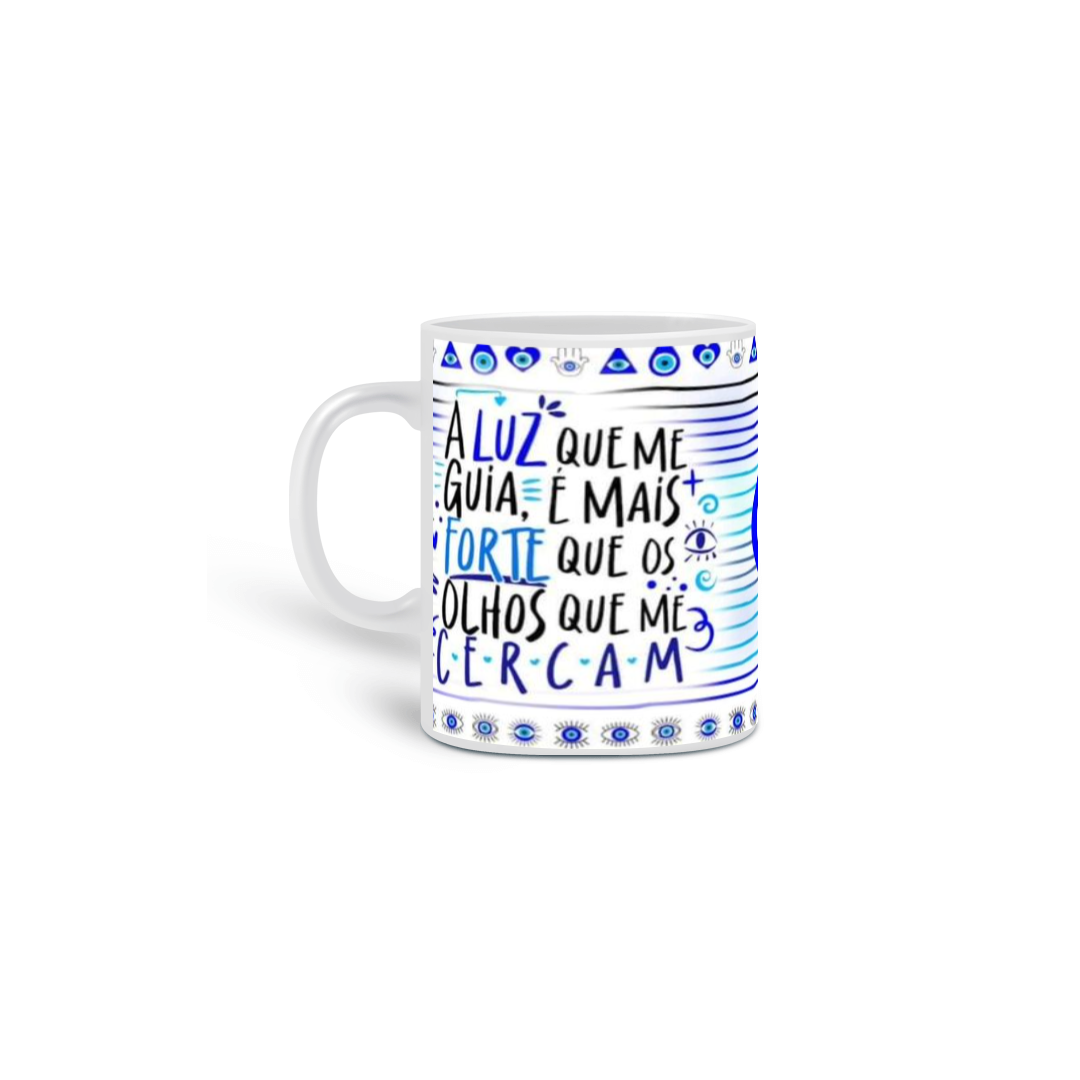 Caneca personalizada frases olhos