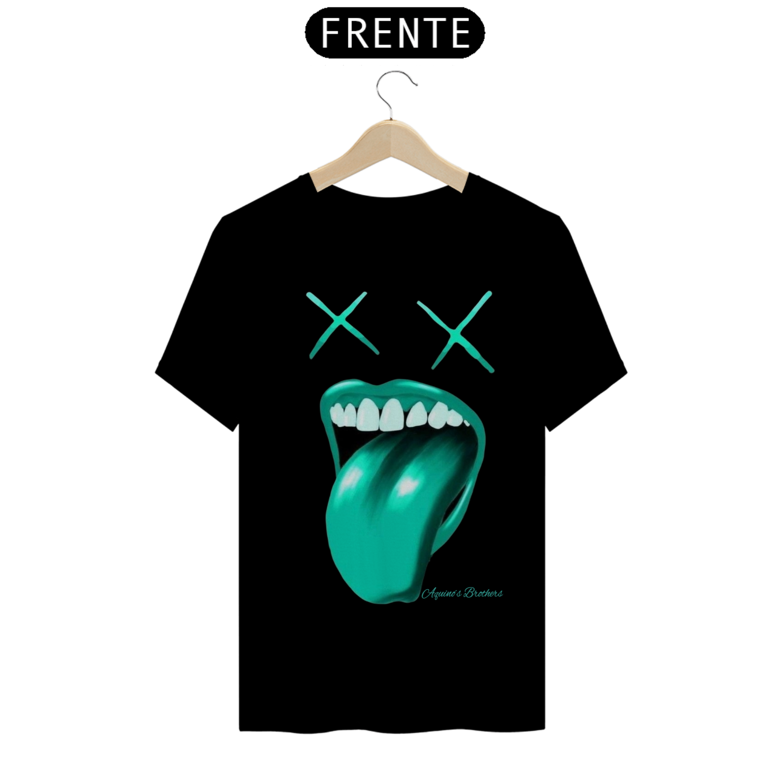 T-shirt  blue mouth