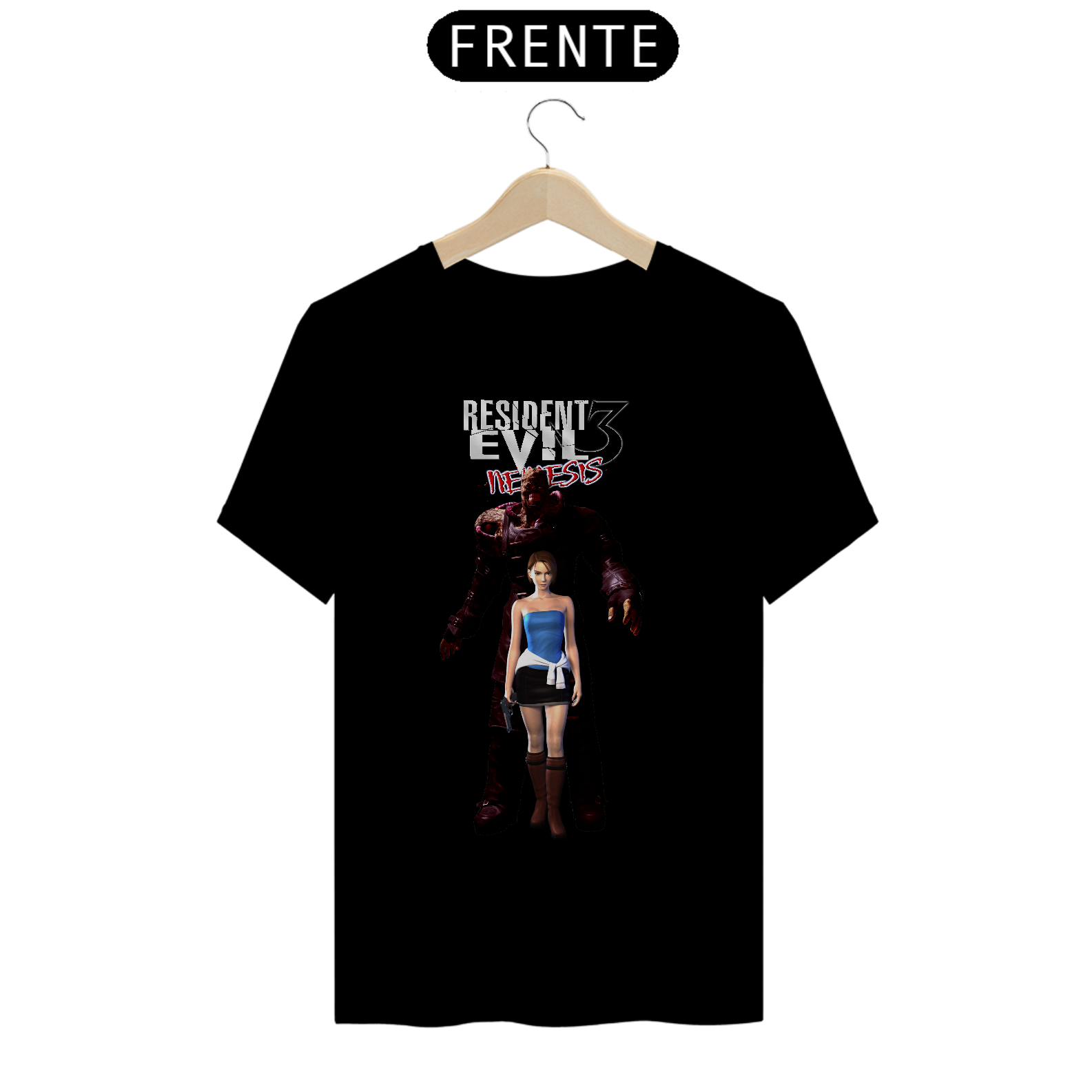 Camiseta Resident Evil 3 Jill e Nemesis