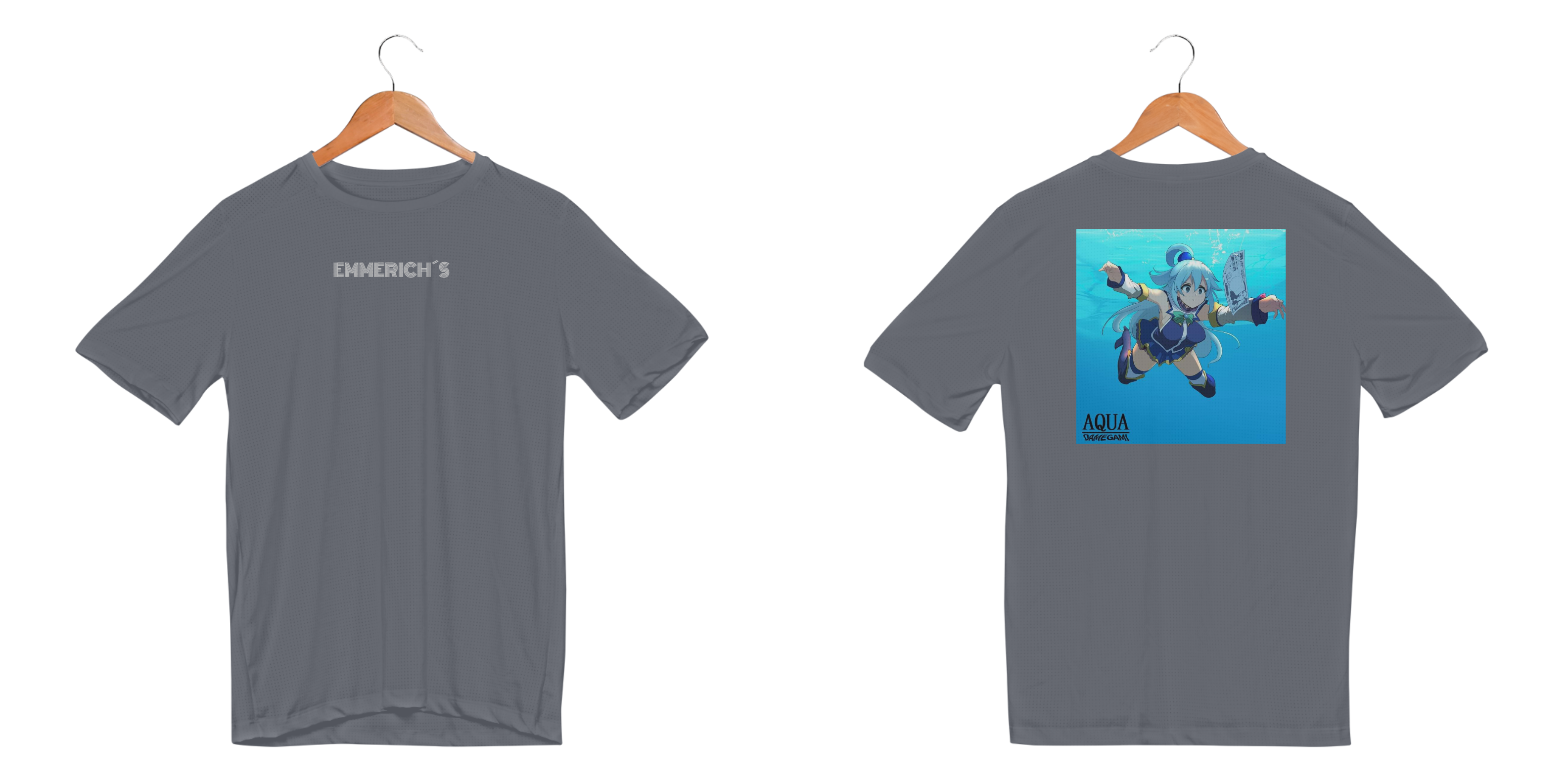 Camisa com estampa-(Aqua de Konosuba)