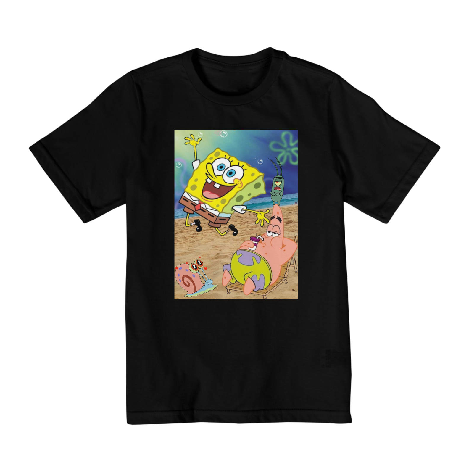 Camisa Infantil Quality Bob Esponja (2 a 8)