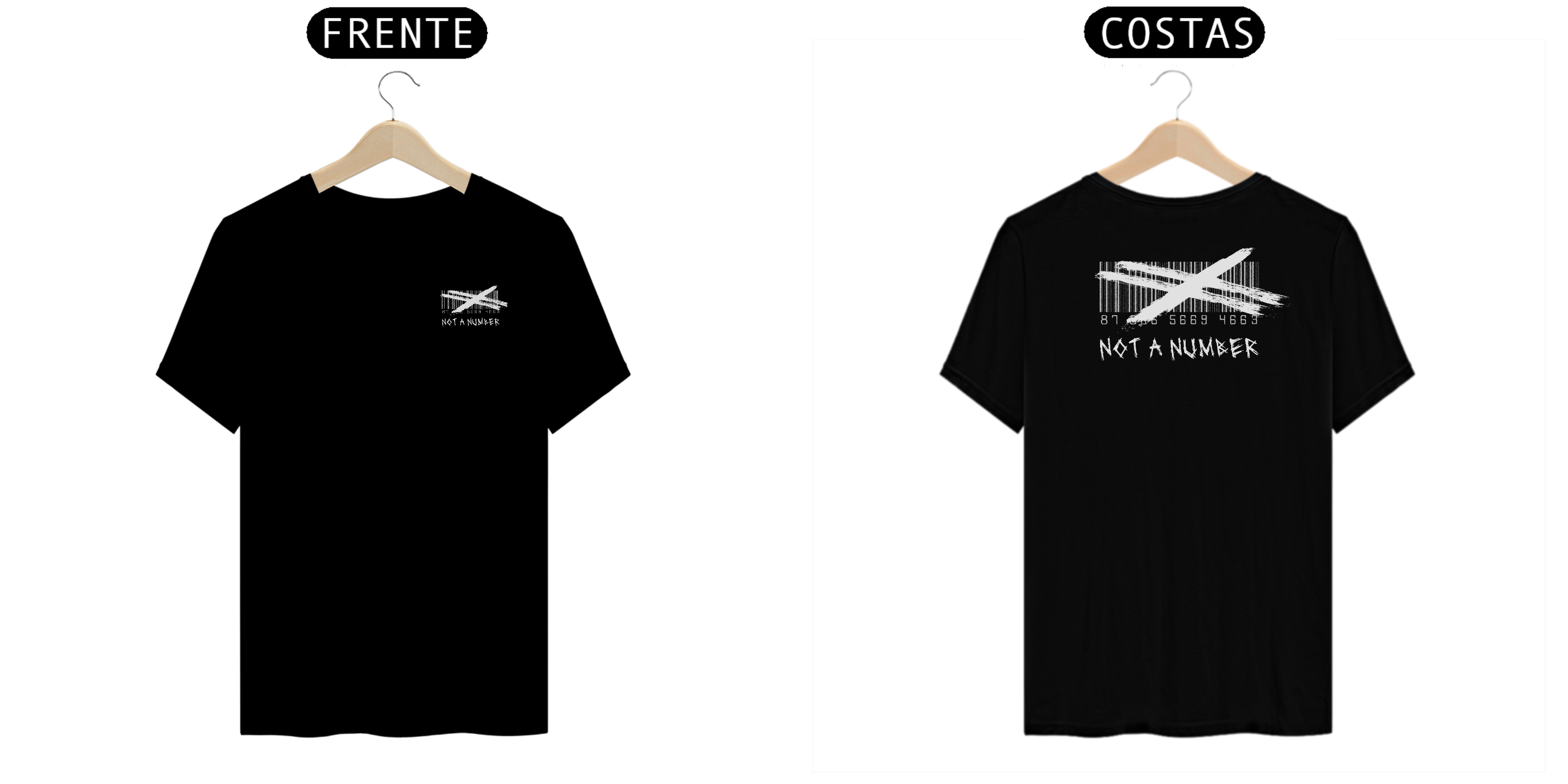 Camiseta Preta - Not a Number - Quality