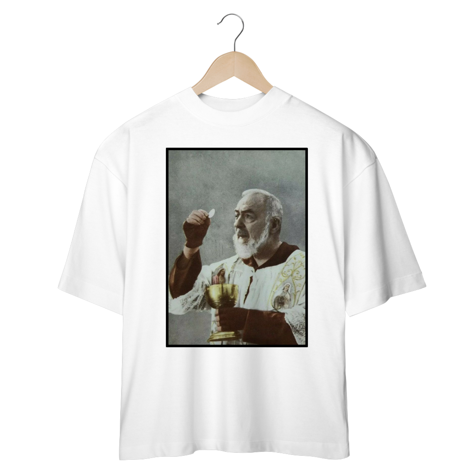 Camiseta Oversized Padre Pio