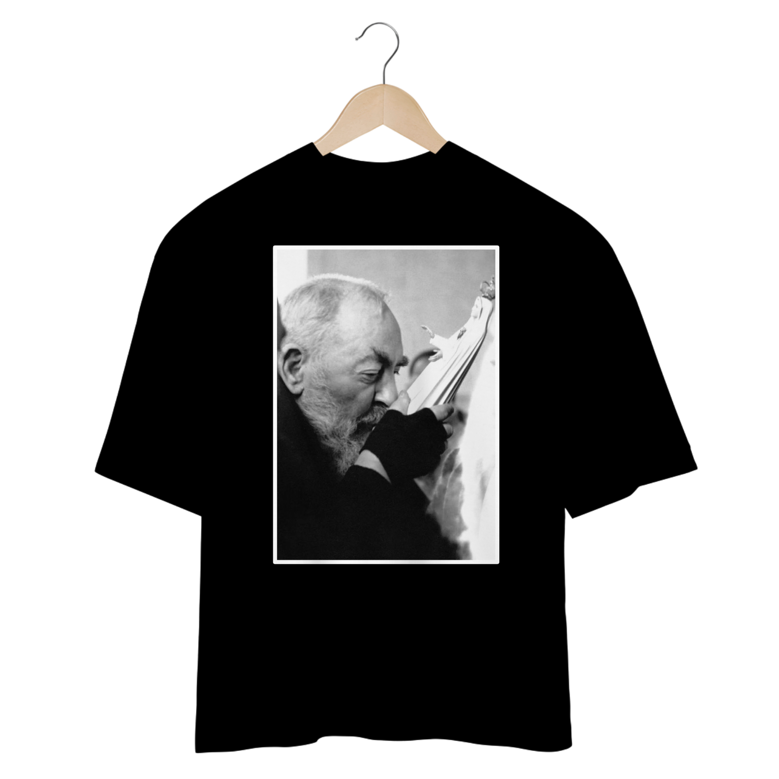Nome do produto: Camiseta Oversized Padre Pio
