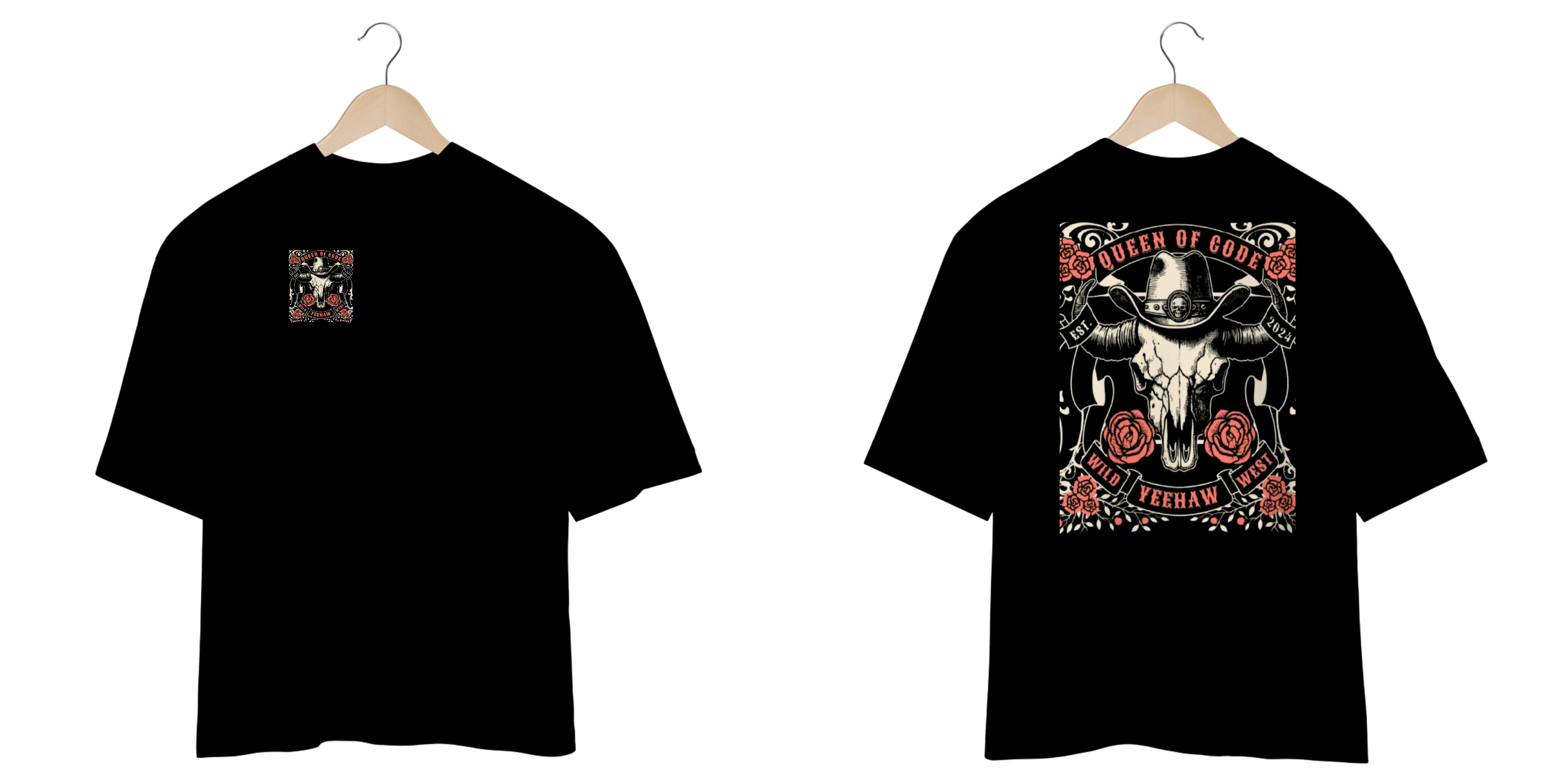 camisa oversize - Queen of Code