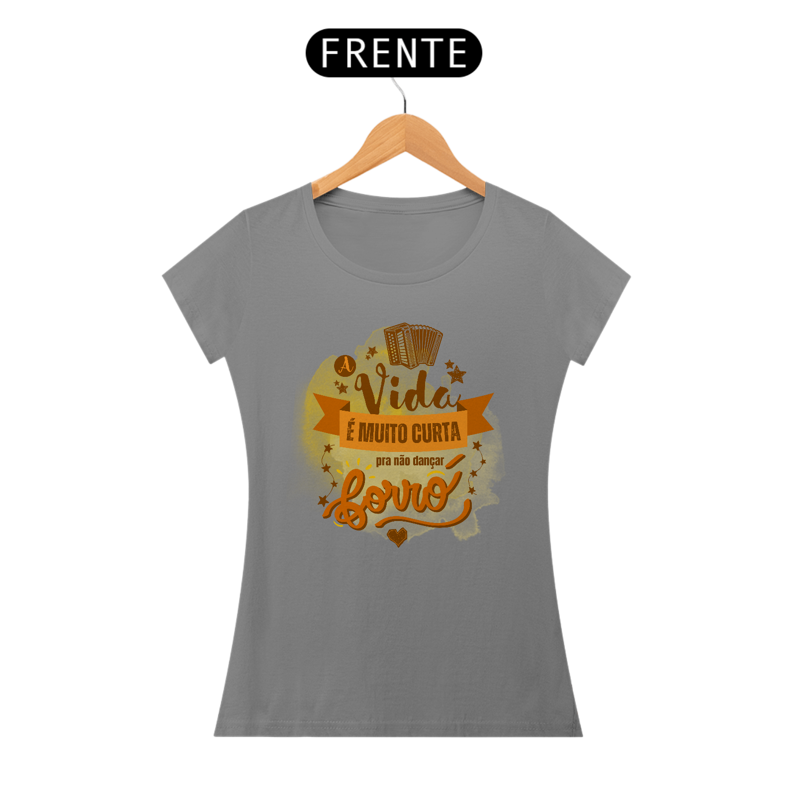 Camiseta Baby Long Quality A Vida é Curta