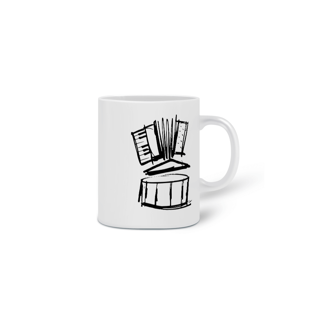 Caneca Forró e seus 3 Elementos - Branca