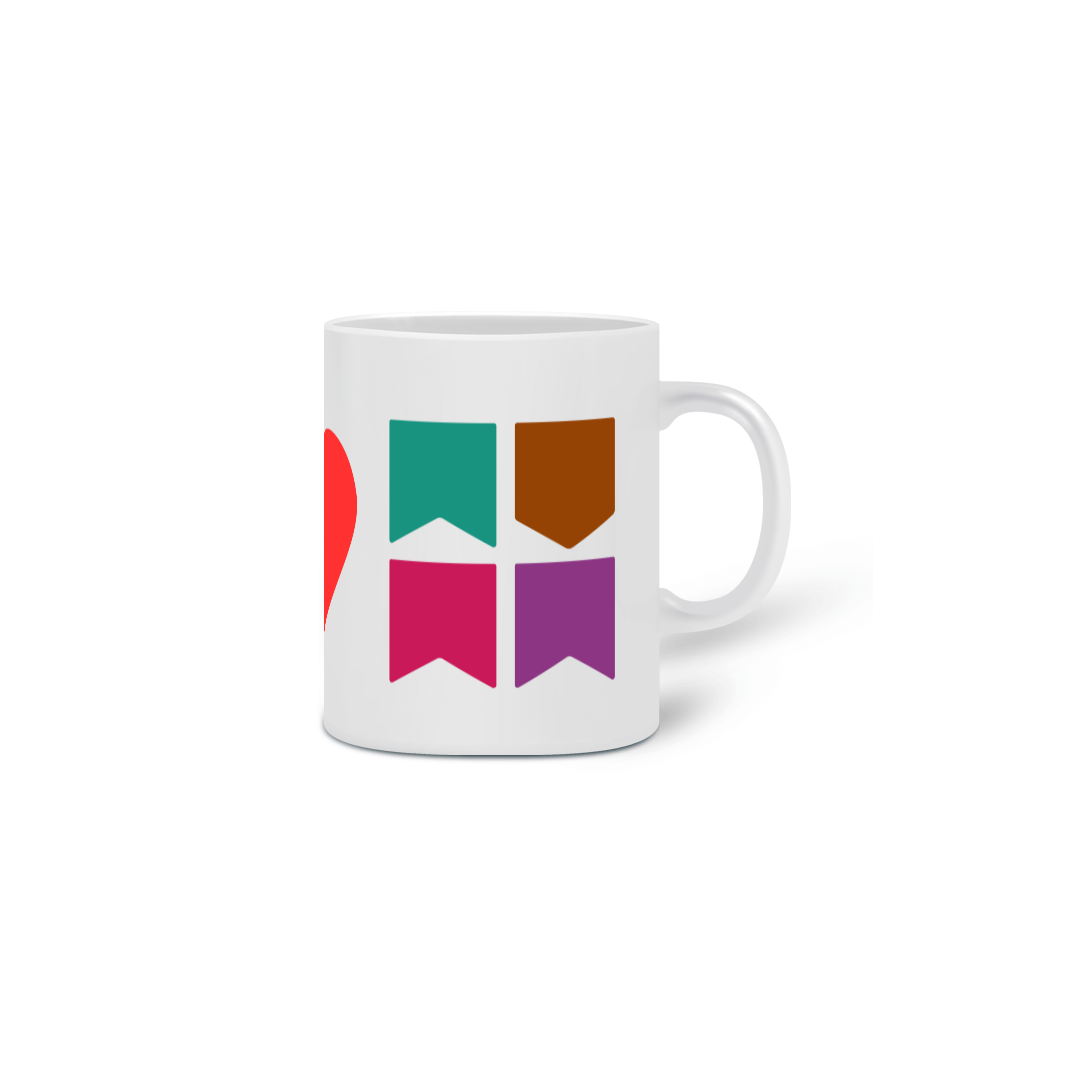Caneca Eu Amo Arraiá