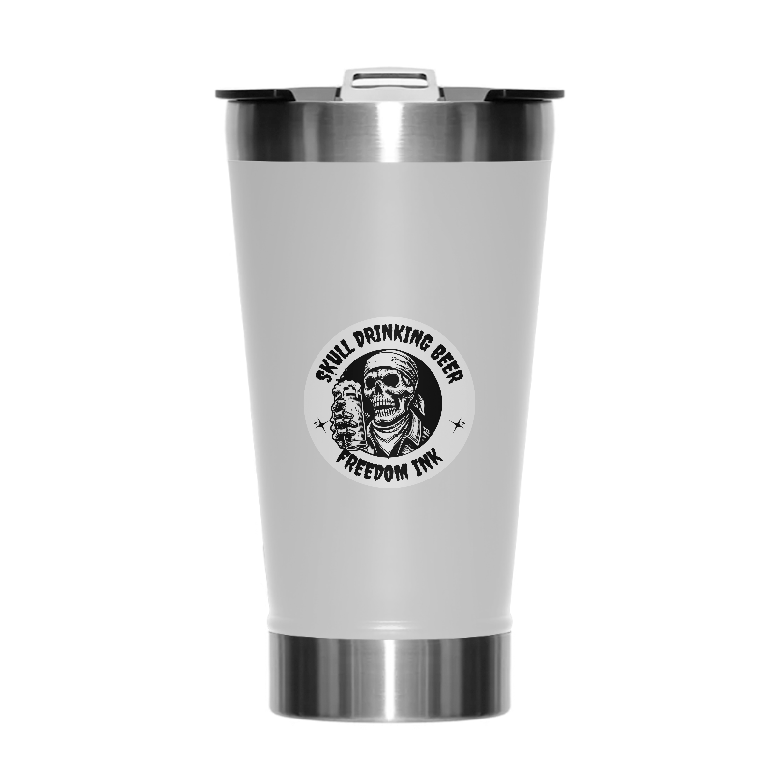 Copo Térmico - Skull Drinking Beer