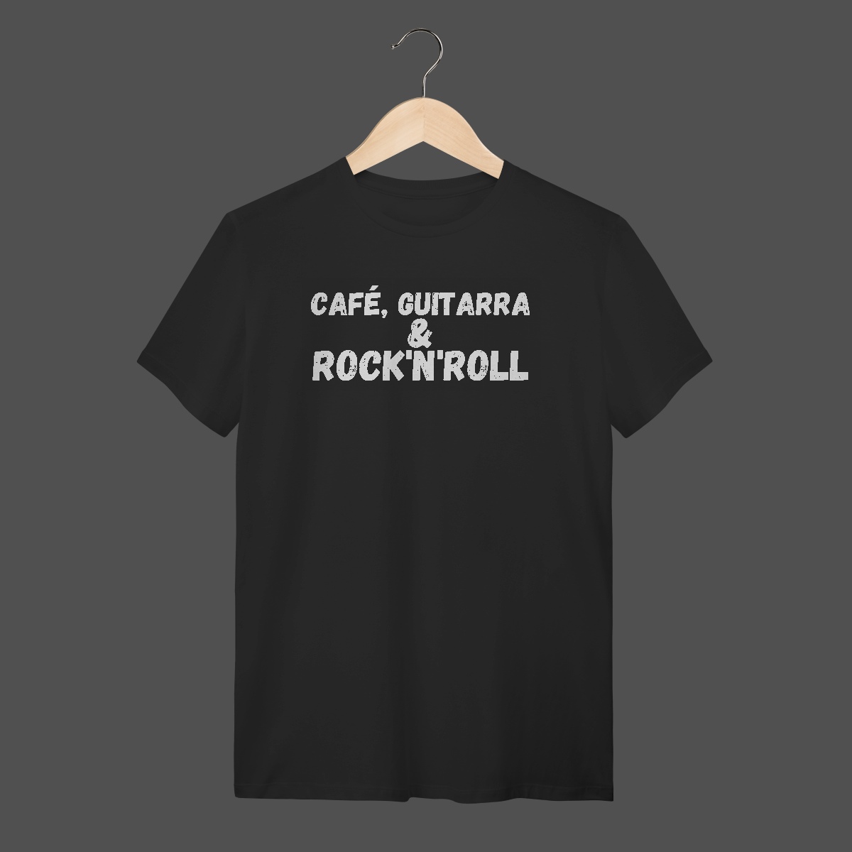Camiseta Quality | Café, Guitarra & Rock'N'Roll