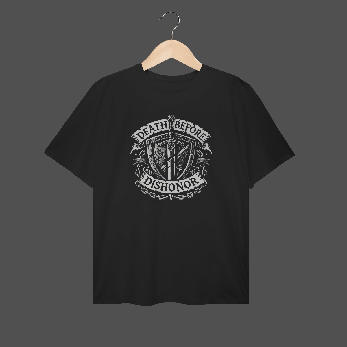 Camiseta Plus Size | Death Before Dishonor