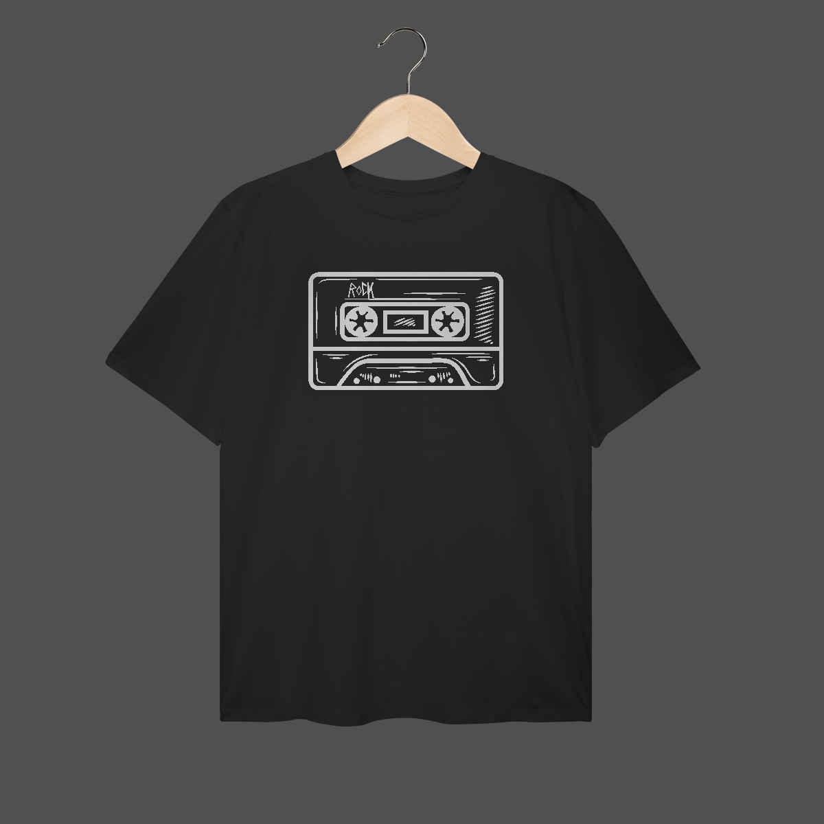 Camiseta Plus Size | Fita K7 Rock