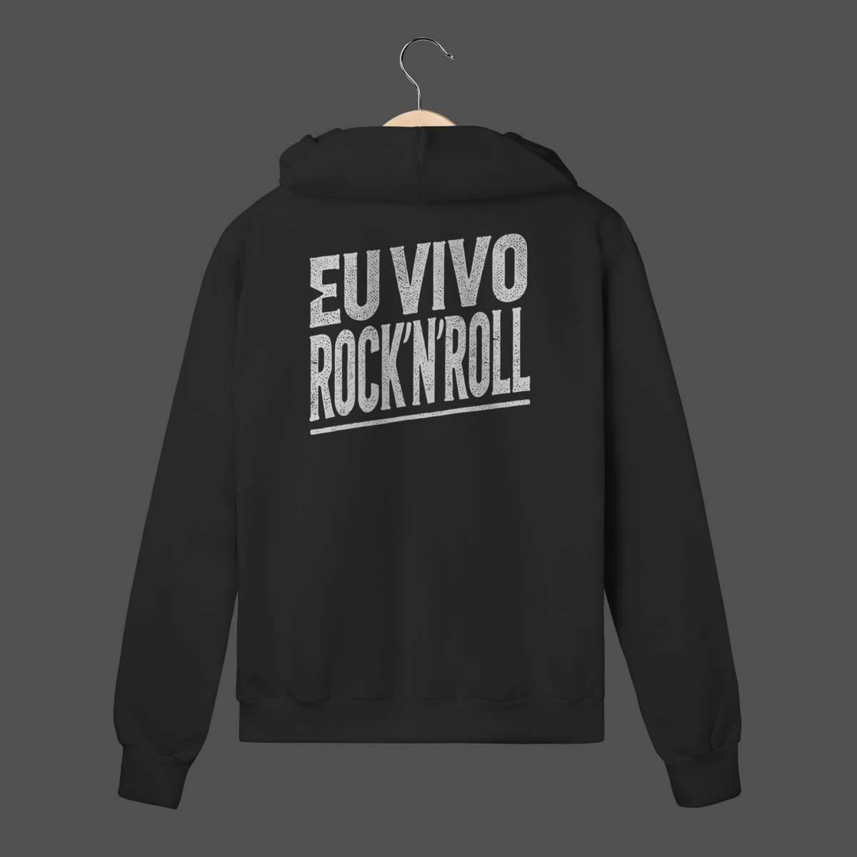 Moletom C/ Zíper Prime | Eu Vivo Rock