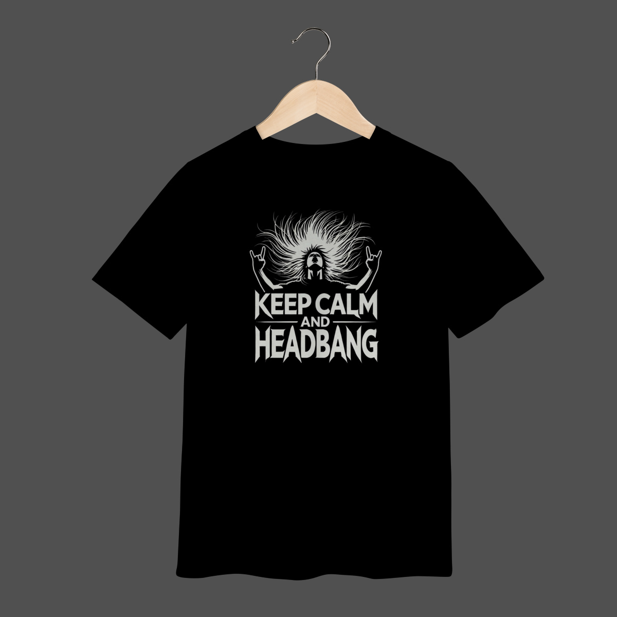 Camiseta Infantil (2 a 8) | Keep Calm And HeadBang