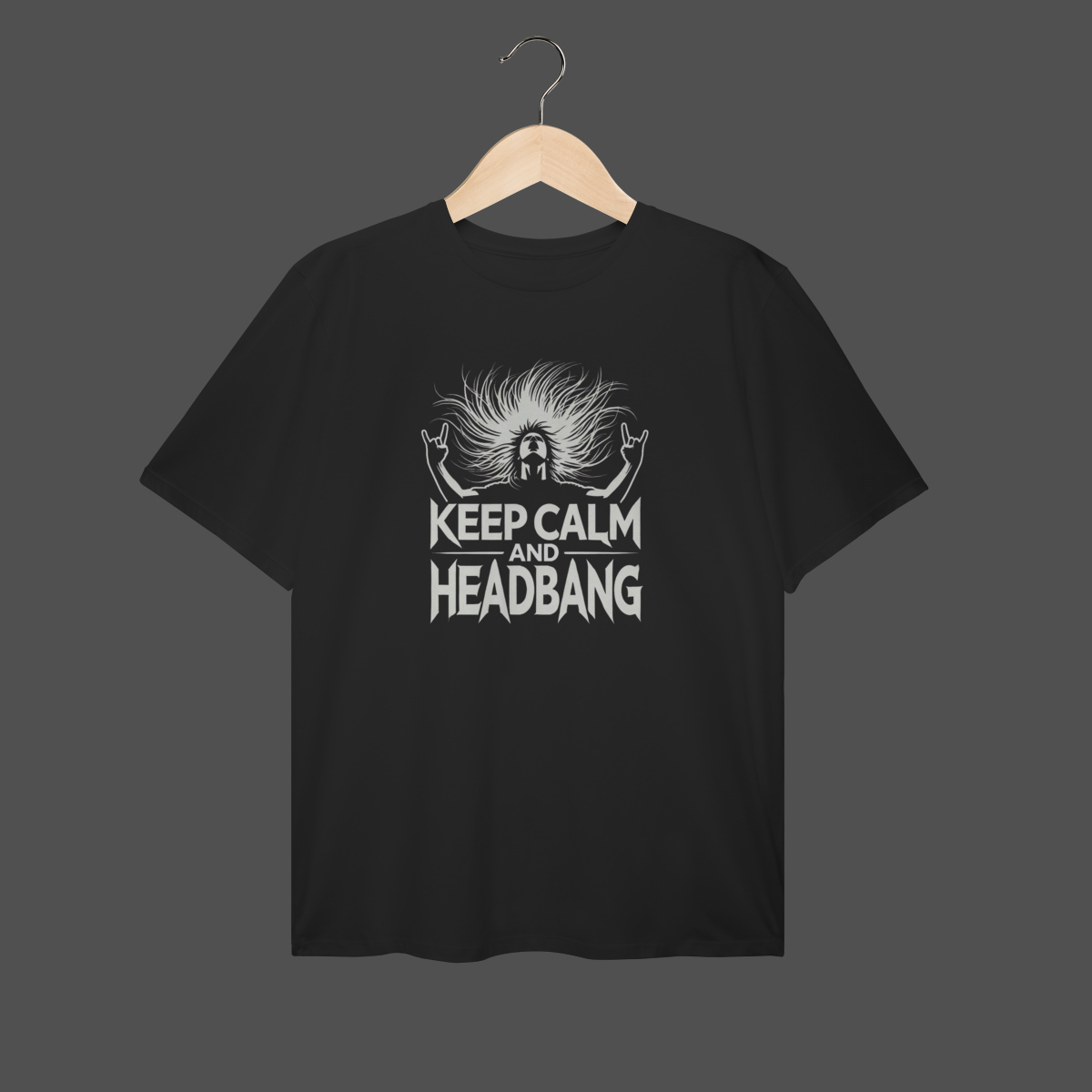 Camiseta Plus Size | Keep Calm And HeadBang