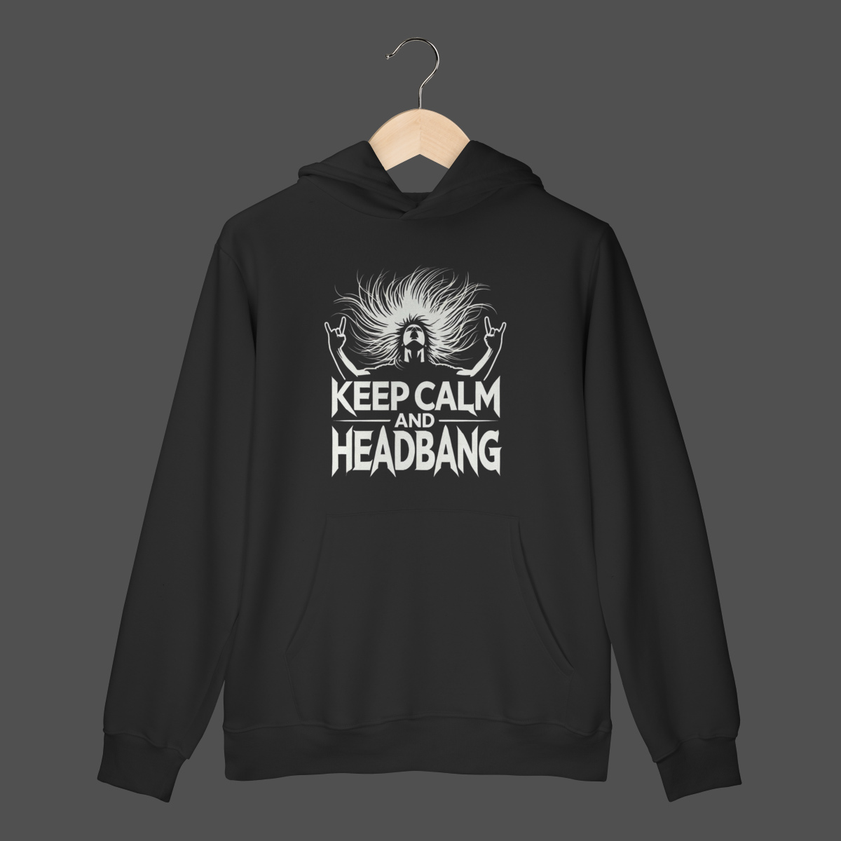 Moletom Canguru Prime | Keep Calm And HeadBang