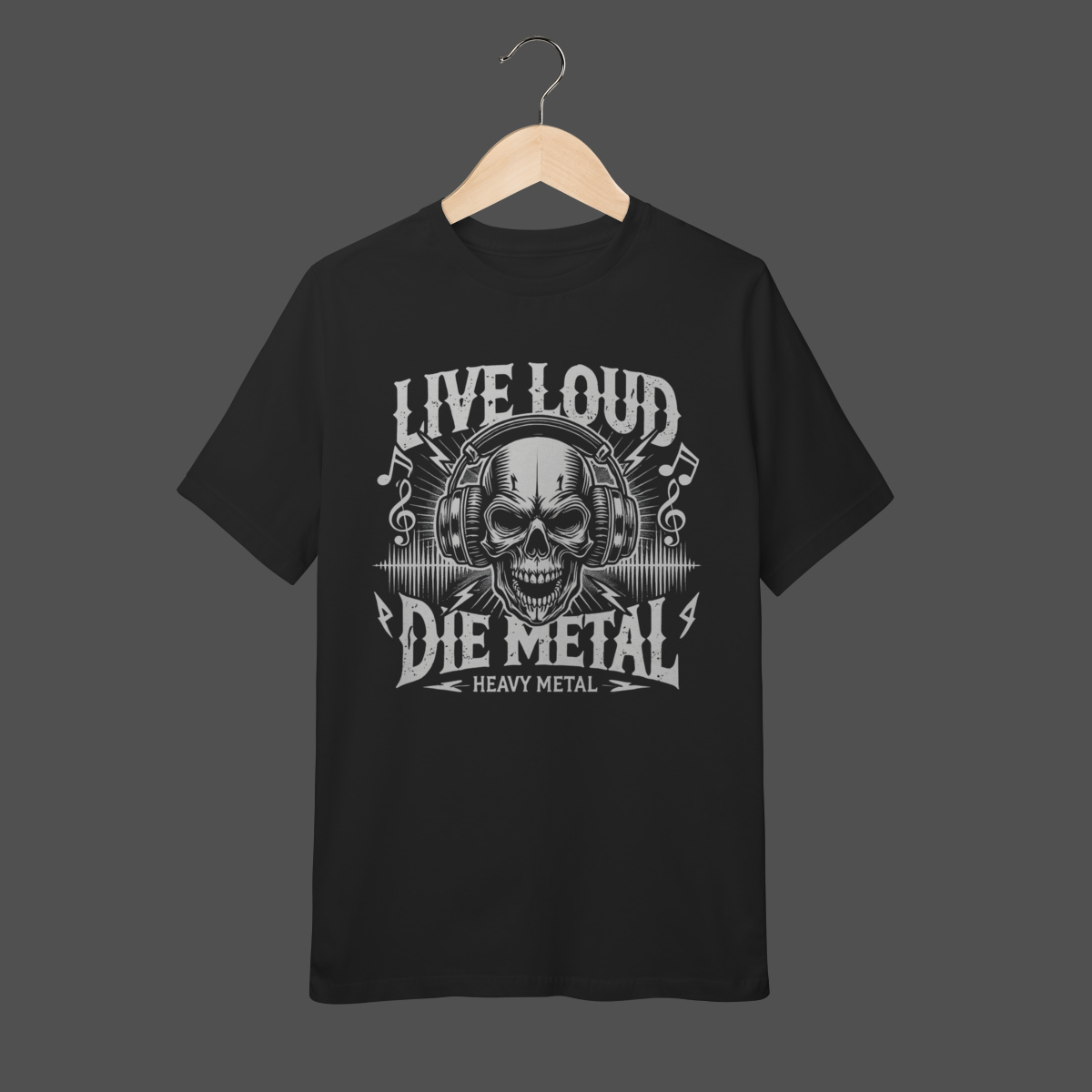 Camiseta Infantil (10 a 14) | Live Loud - Die Metal