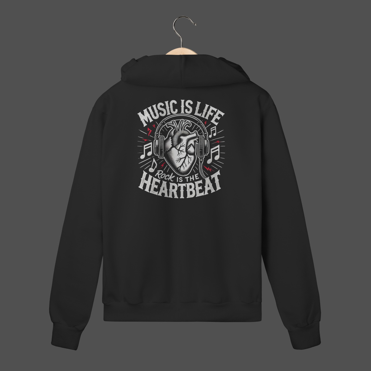 Moletom C/ Zíper Prime | Music Is Life