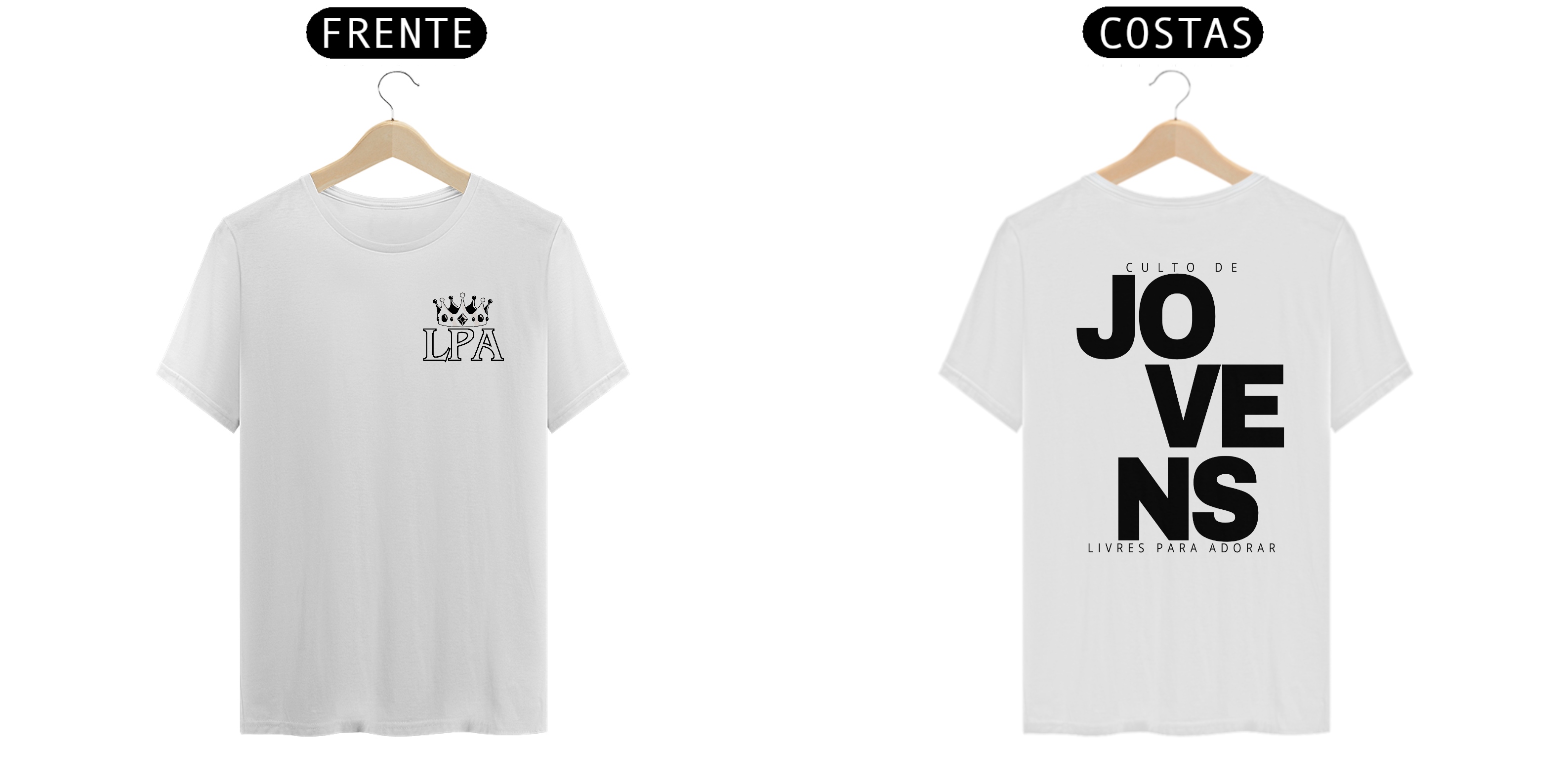 Nome do produto: Camisa Culto de Jovens V. Branco