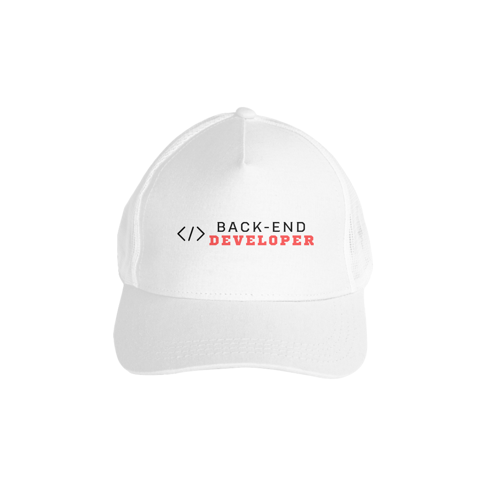 boné americano back-end branco