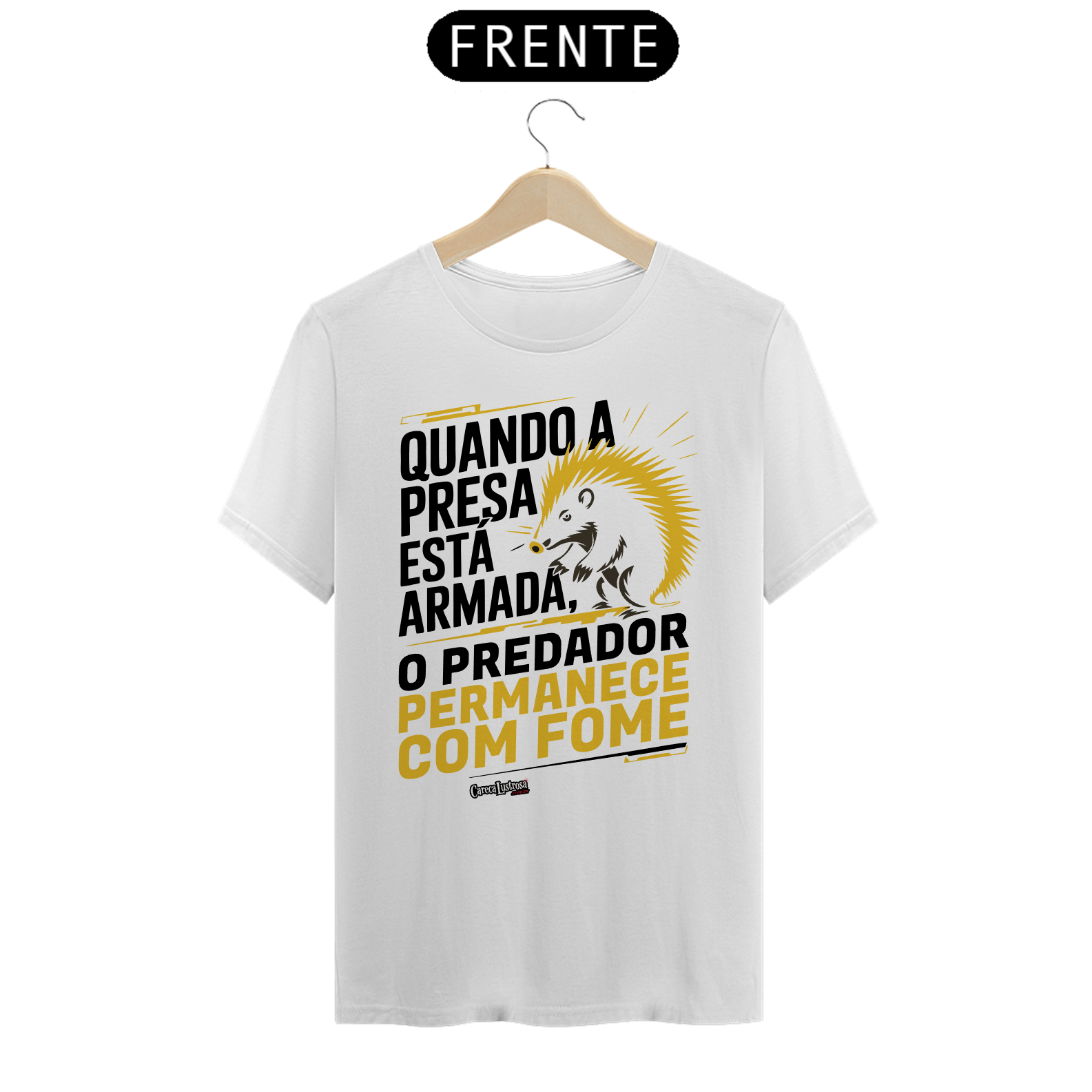 Camiseta - Presa armada, predador com fome - Dark Colored - [Prime Shirt]