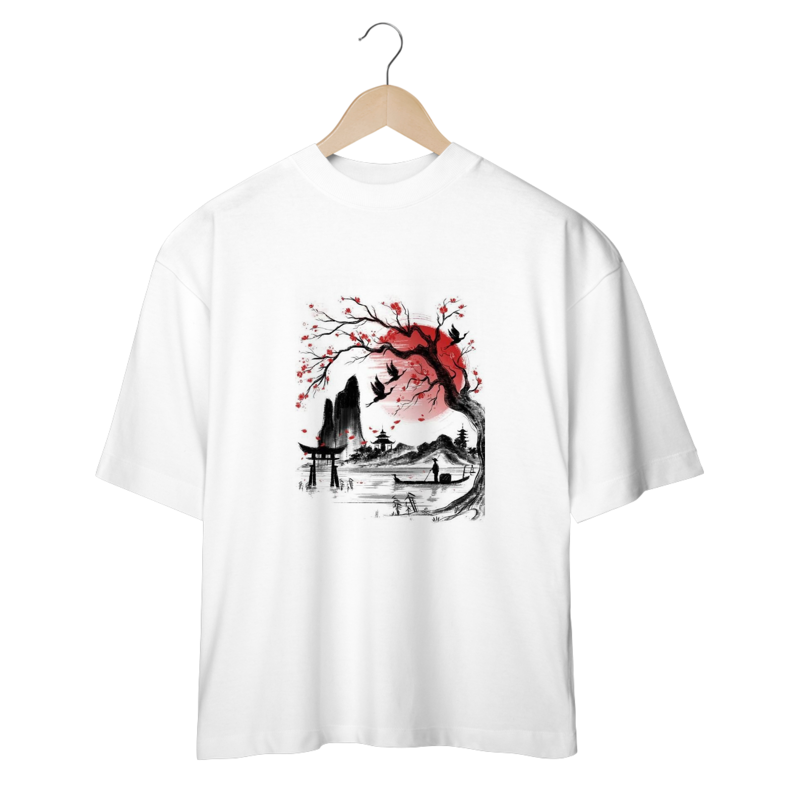 Camiseta Oversized-Oriental