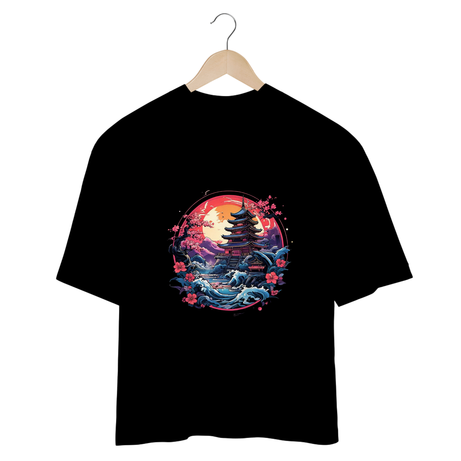 Camiseta Oversized-Oriental