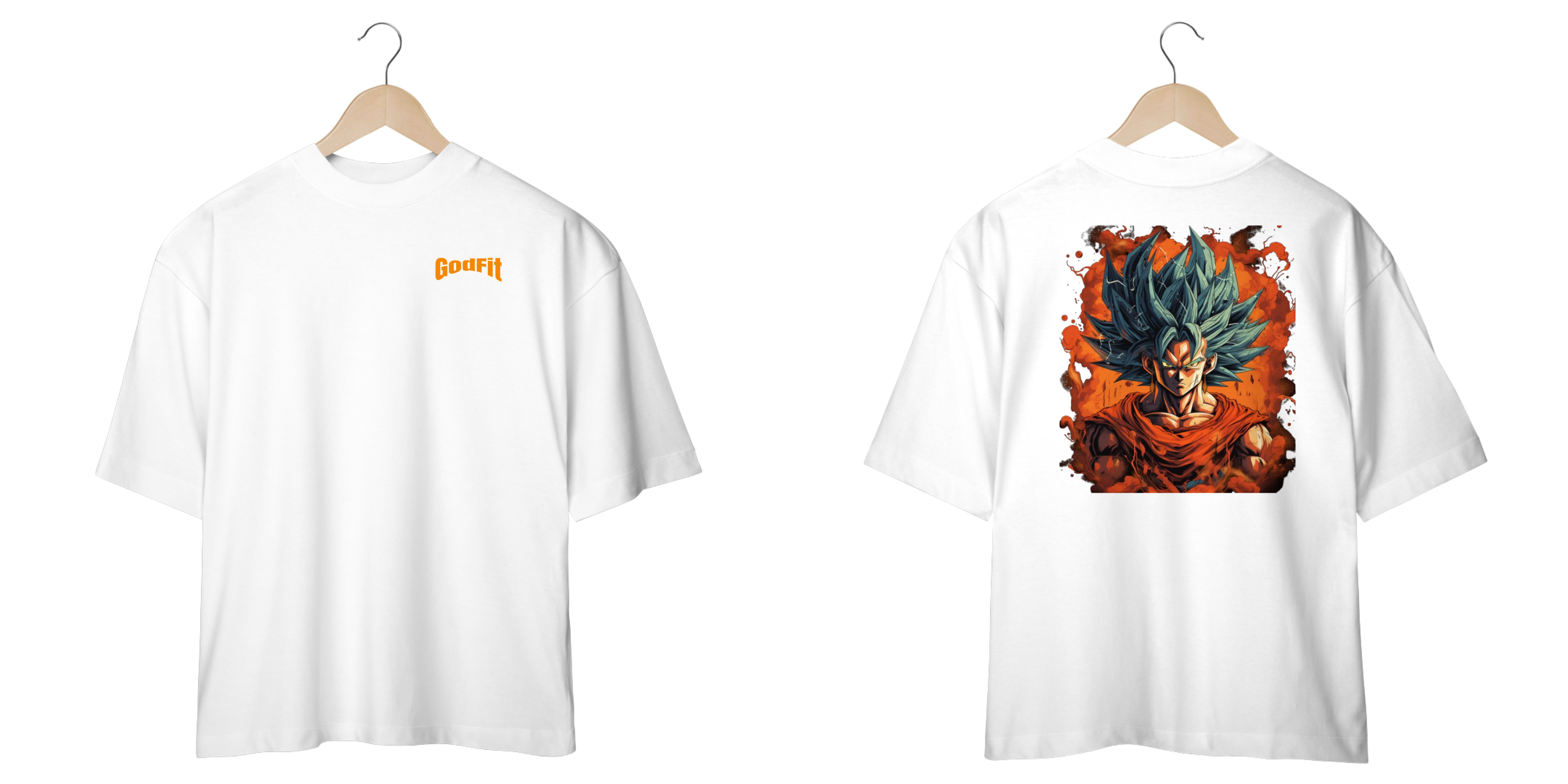 Camiseta Oversized GodFit Saya Blue