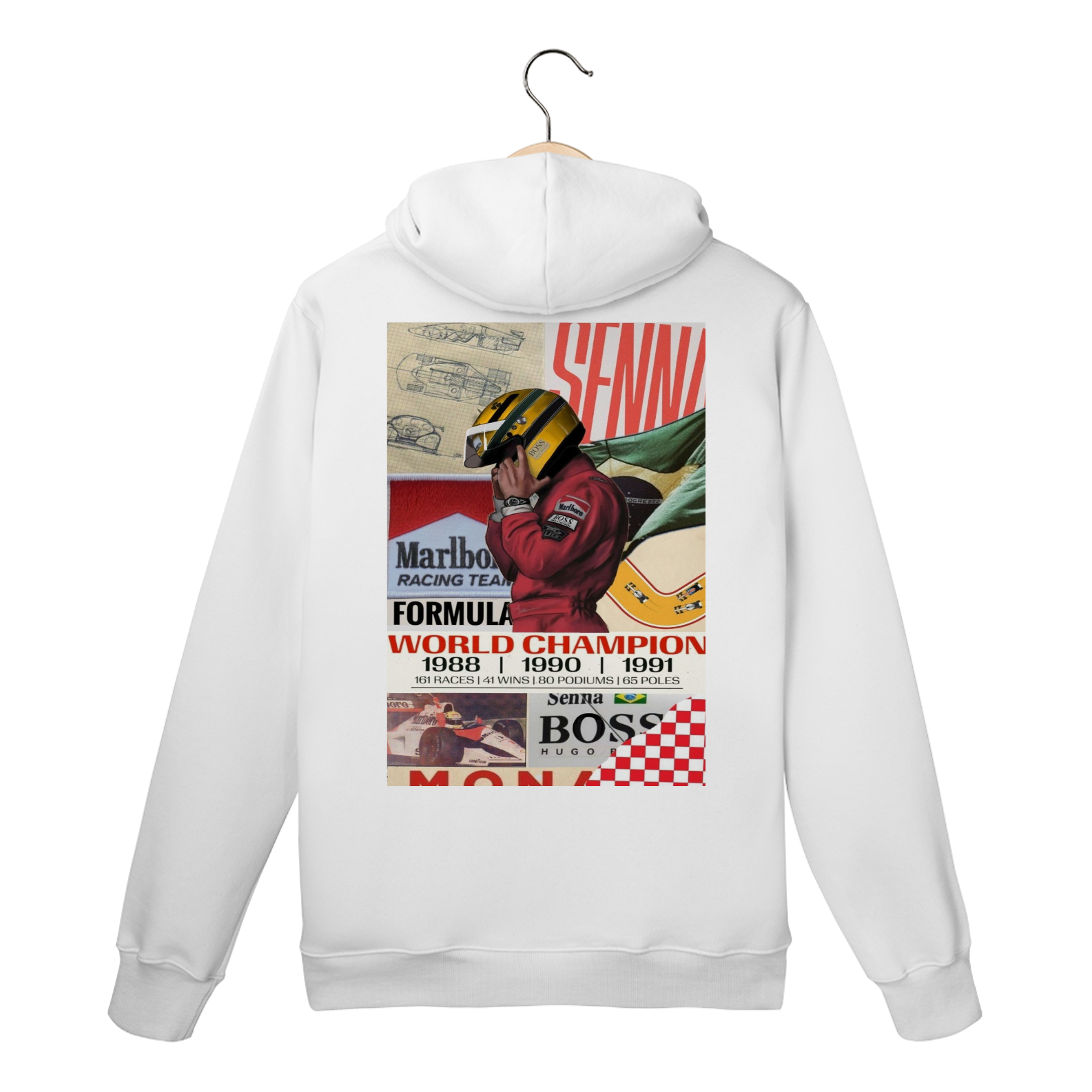 Moletom Ayrton Senna c/ capuz