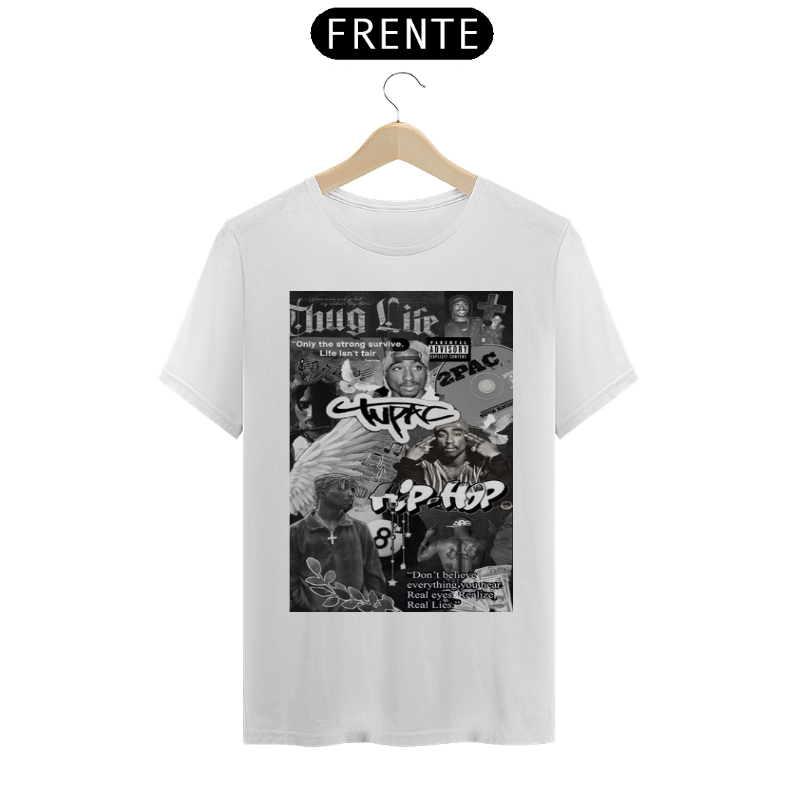 Camiseta 2Pac unissex