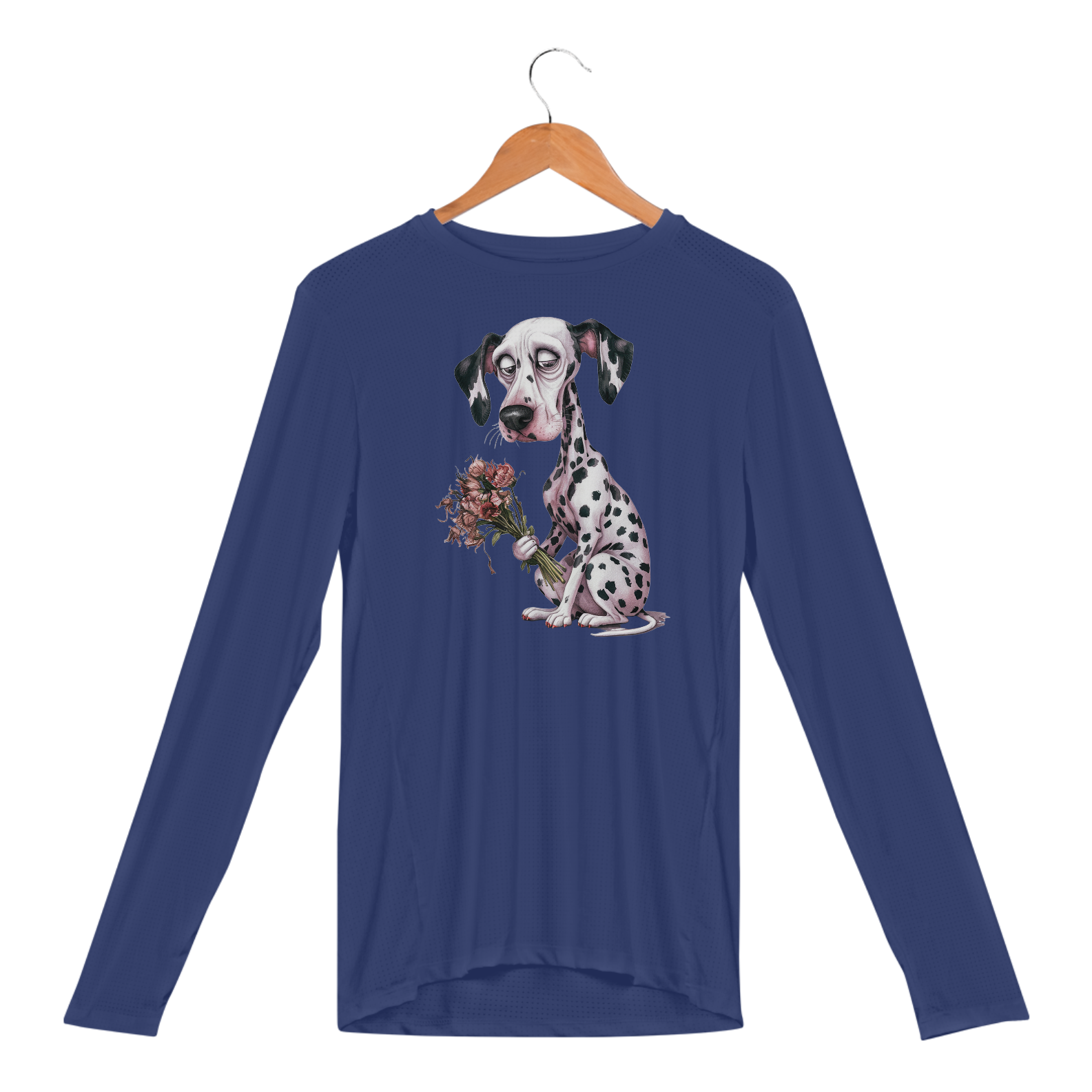 Camisa Manga Longa Sport Dry UV Estampa Dalmata Florais