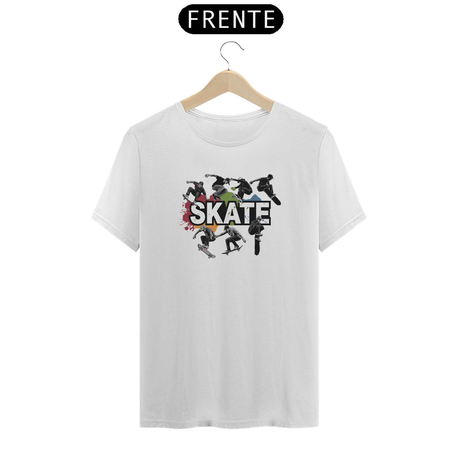 T-Shirt Quality Estampa Skate Manobras