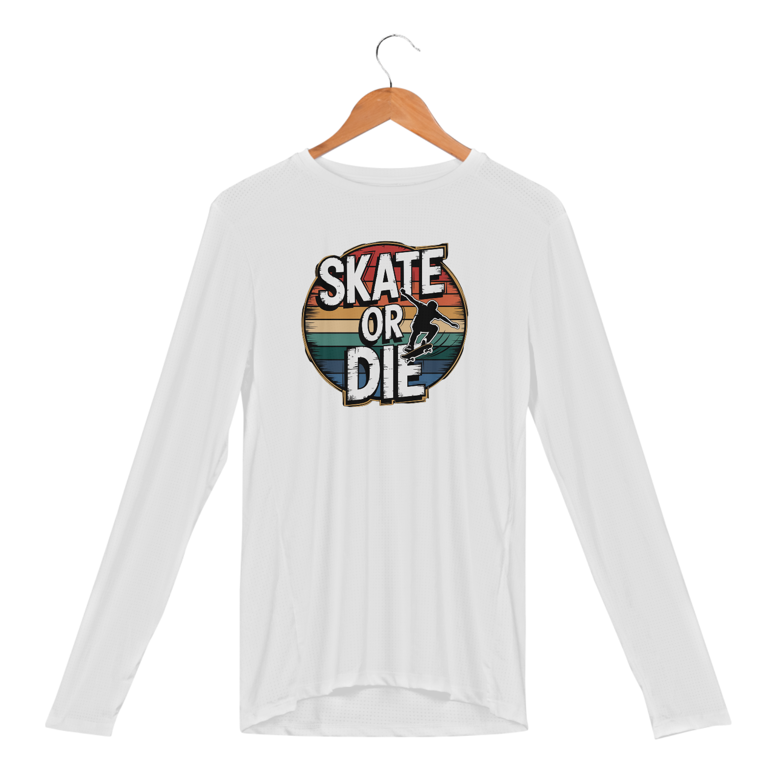 Camisa Manga Longa Sport Dry Uv Estampa Skate Sol