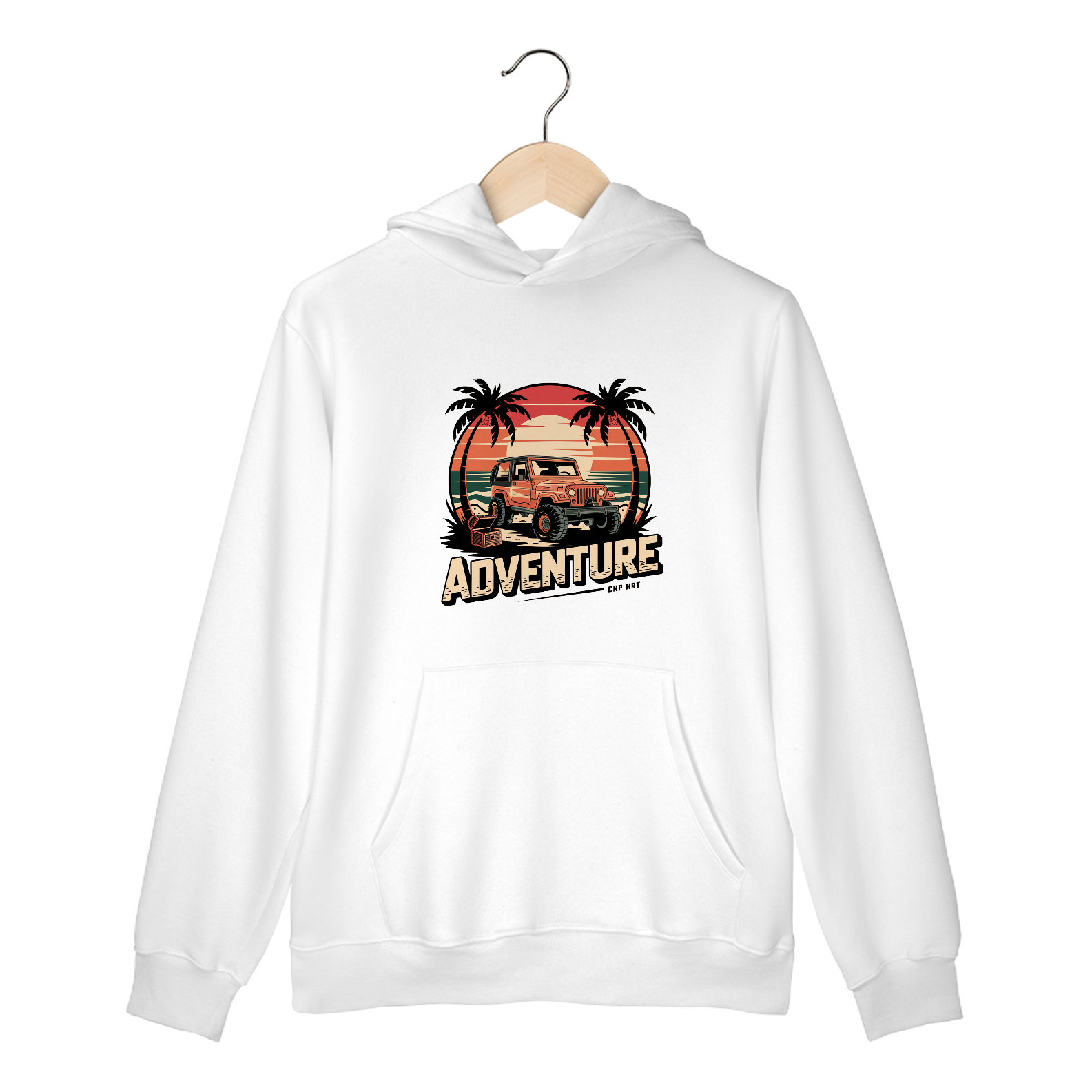 Moletom Canguru com Bolso e Capuz Aventura Off-Road Jipe Praia