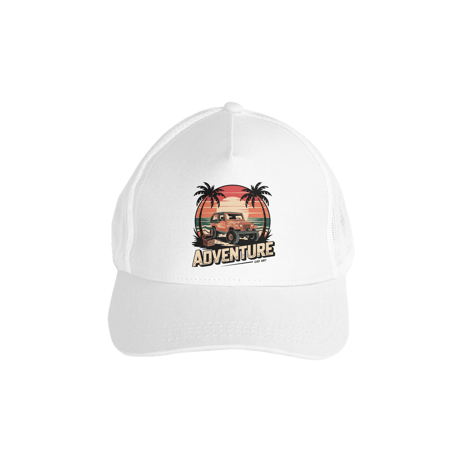 Boné Americano Com Tela Estampa Off Road Jipe