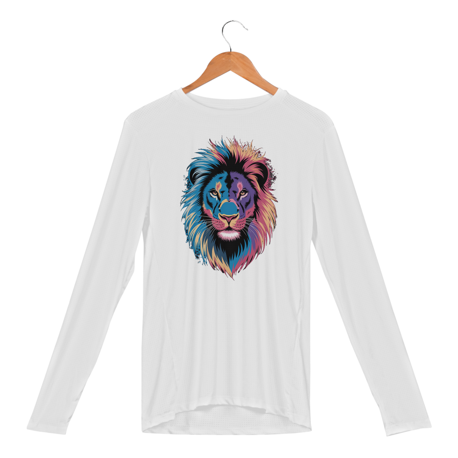 Manga Longa Sport Dry UV Estampa Leão Colorido